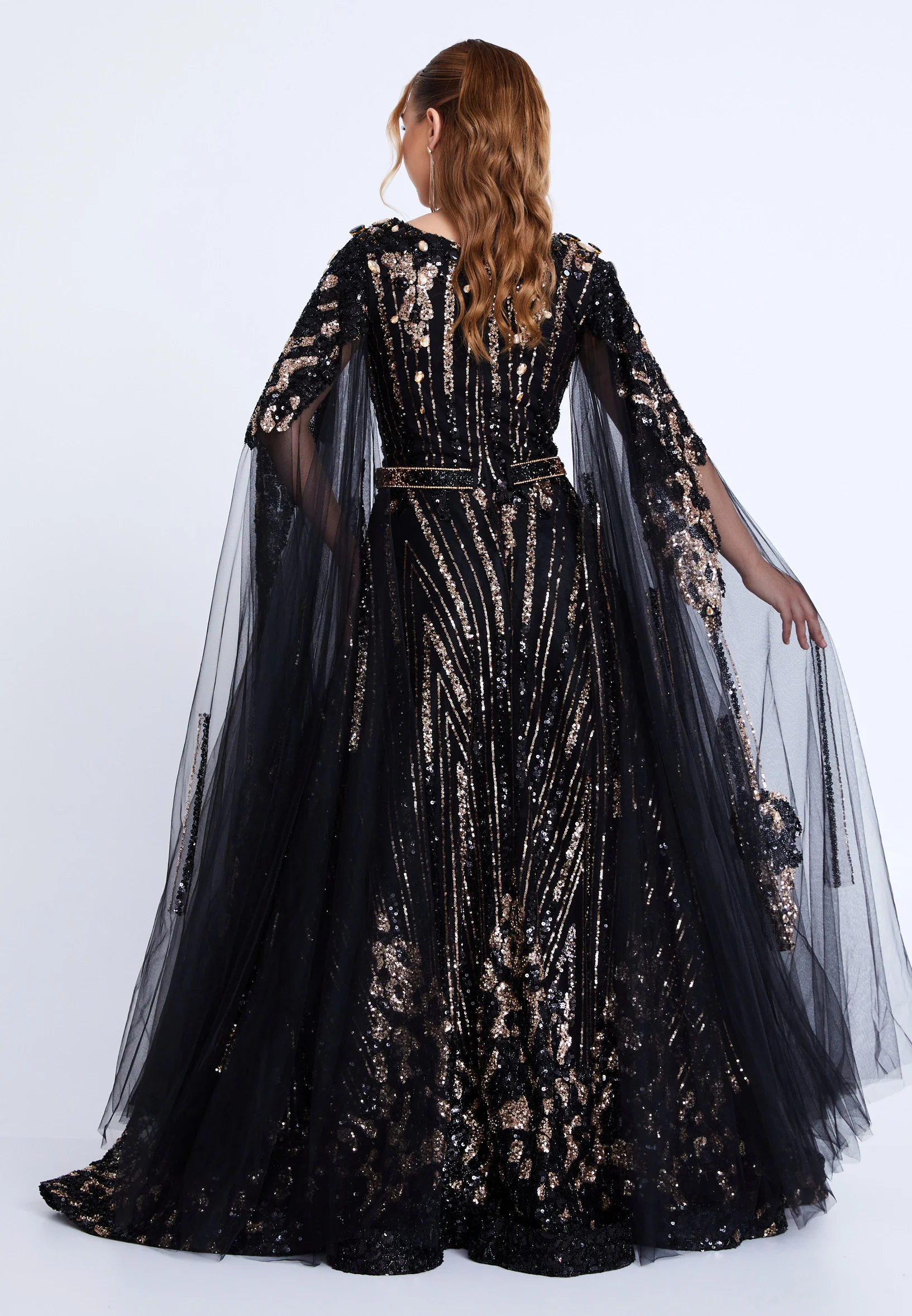 Mid-Length Maxi Tulle Mermaid Regular Prom Dress mtn88183 - Image 2
