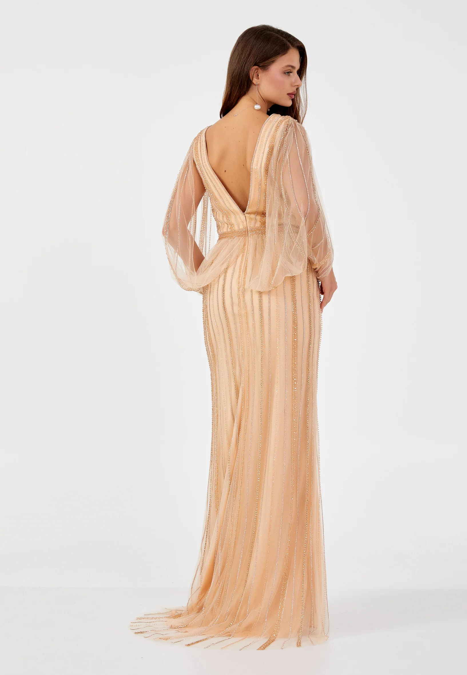 Mid-Length Maxi Tulle Mermaid Regular Wedding Guest Dress mti1205 - Image 2