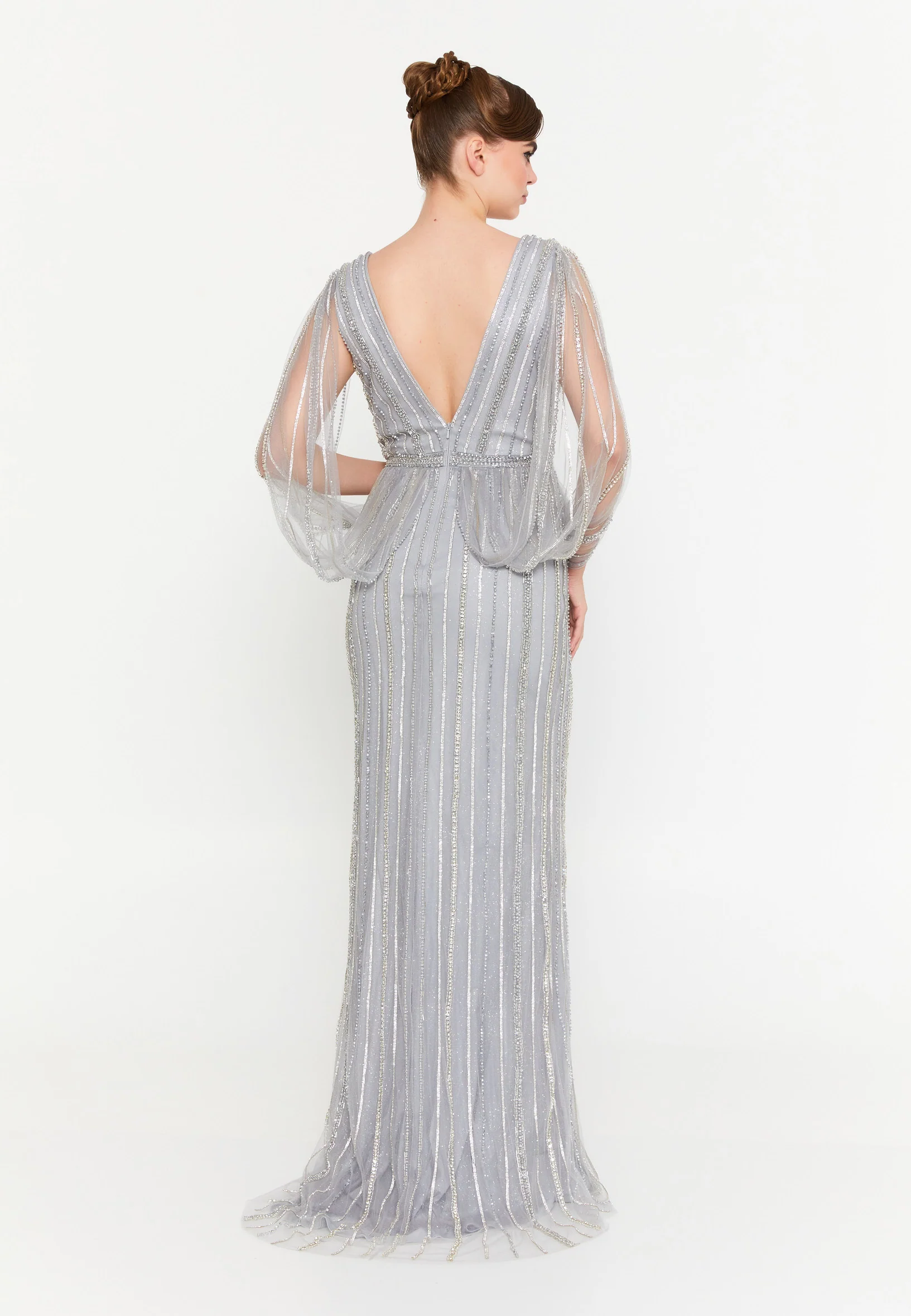 Mid-Length Maxi Tulle Mermaid Regular Wedding Guest Dress mti1205 - Image 6