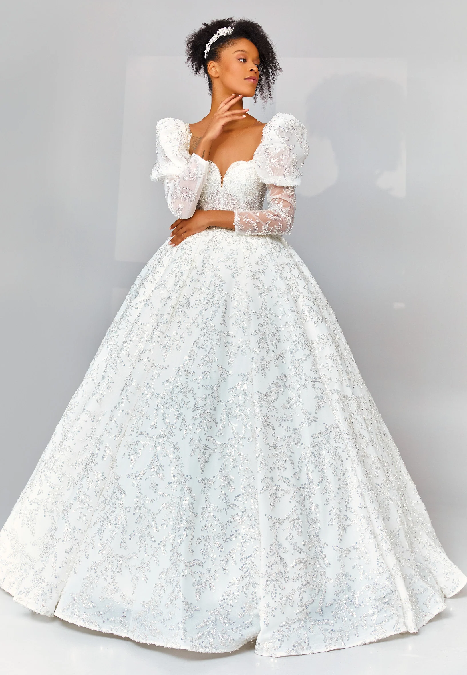 Mid-Length Maxi Tulle Regular Wedding Dress abb22027