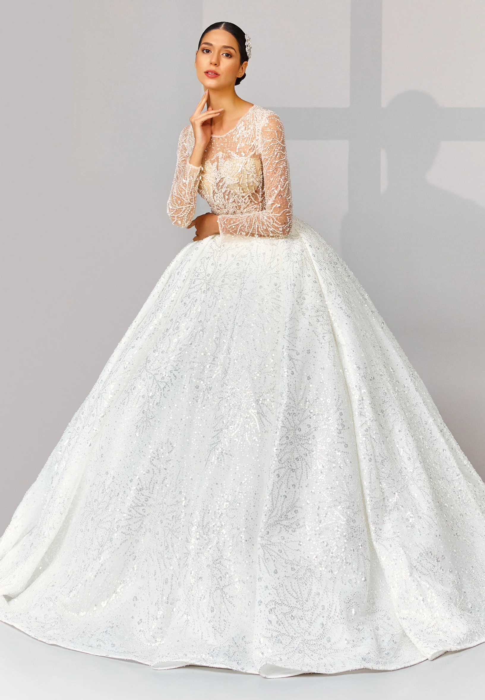 Mid-Length Maxi Tulle Regular Wedding Dress abb22045