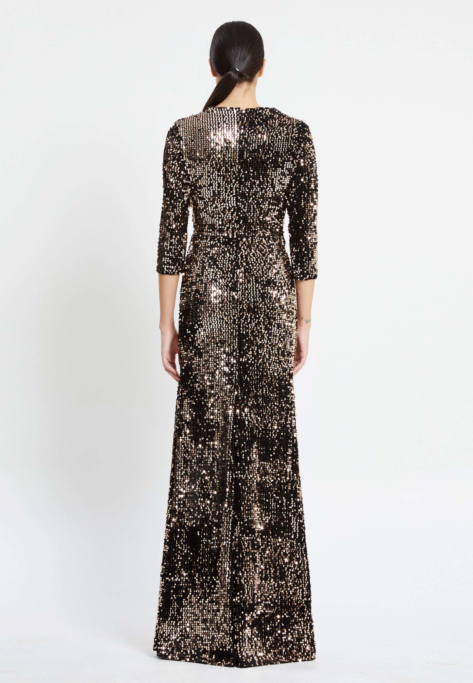 Mid-Length Maxi Velvet Mermaid Regular Evening Dress pnl6669 - Image 6