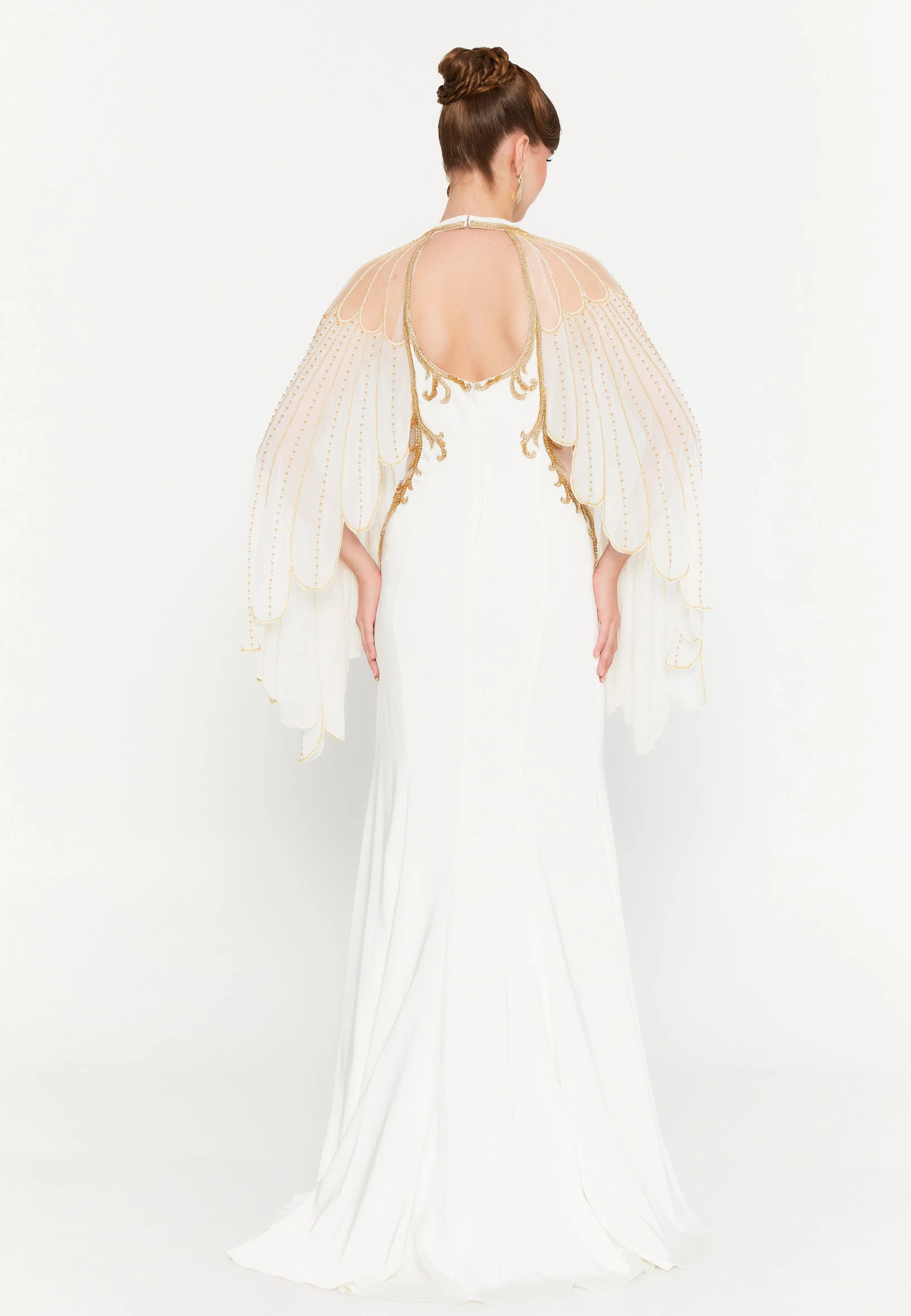 Mid-Length Maxi Viscose Mermaid Regular Wedding Guest Dress mti1502 - Image 10