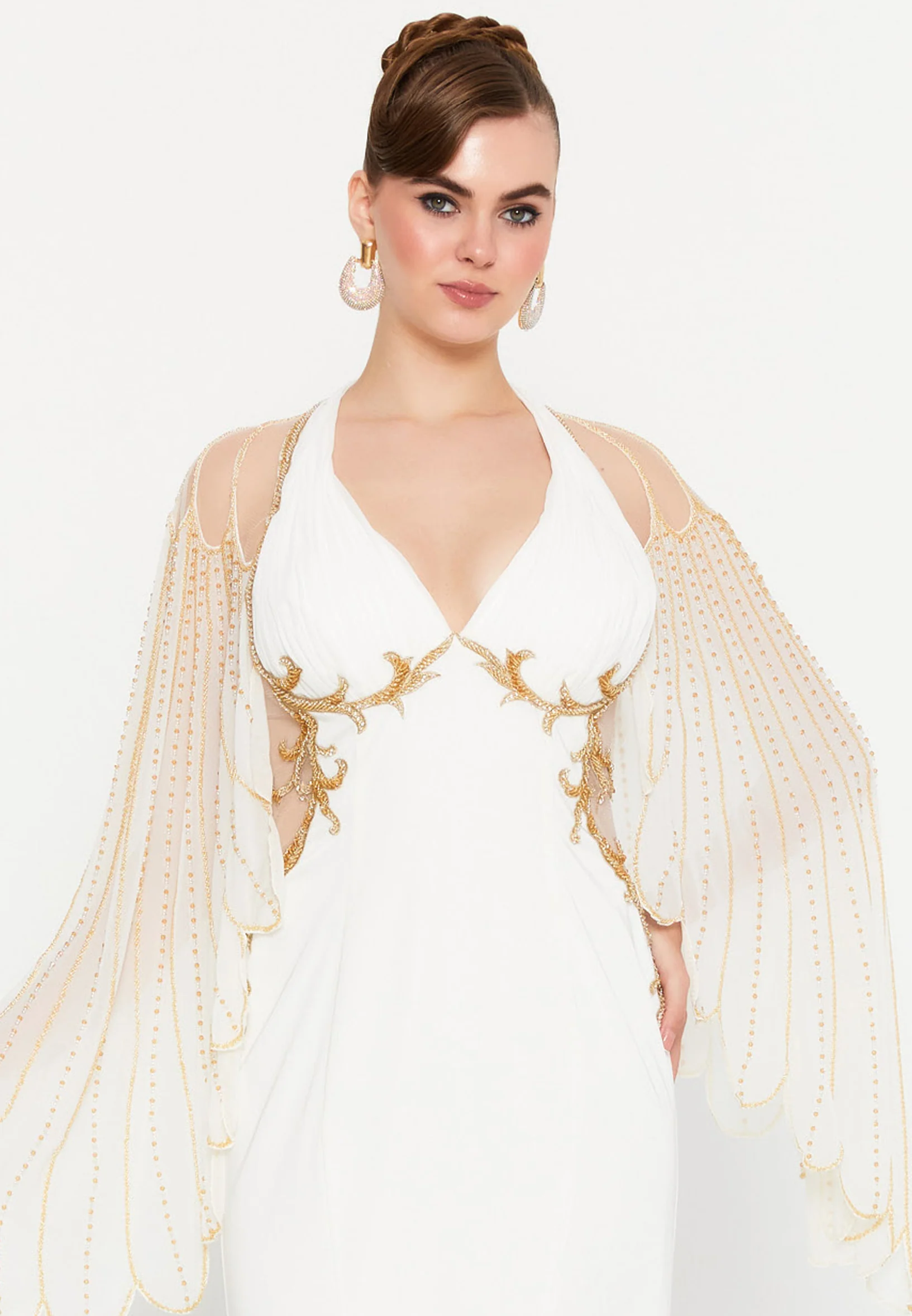 Mid-Length Maxi Viscose Mermaid Regular Wedding Guest Dress mti1502 - Image 12