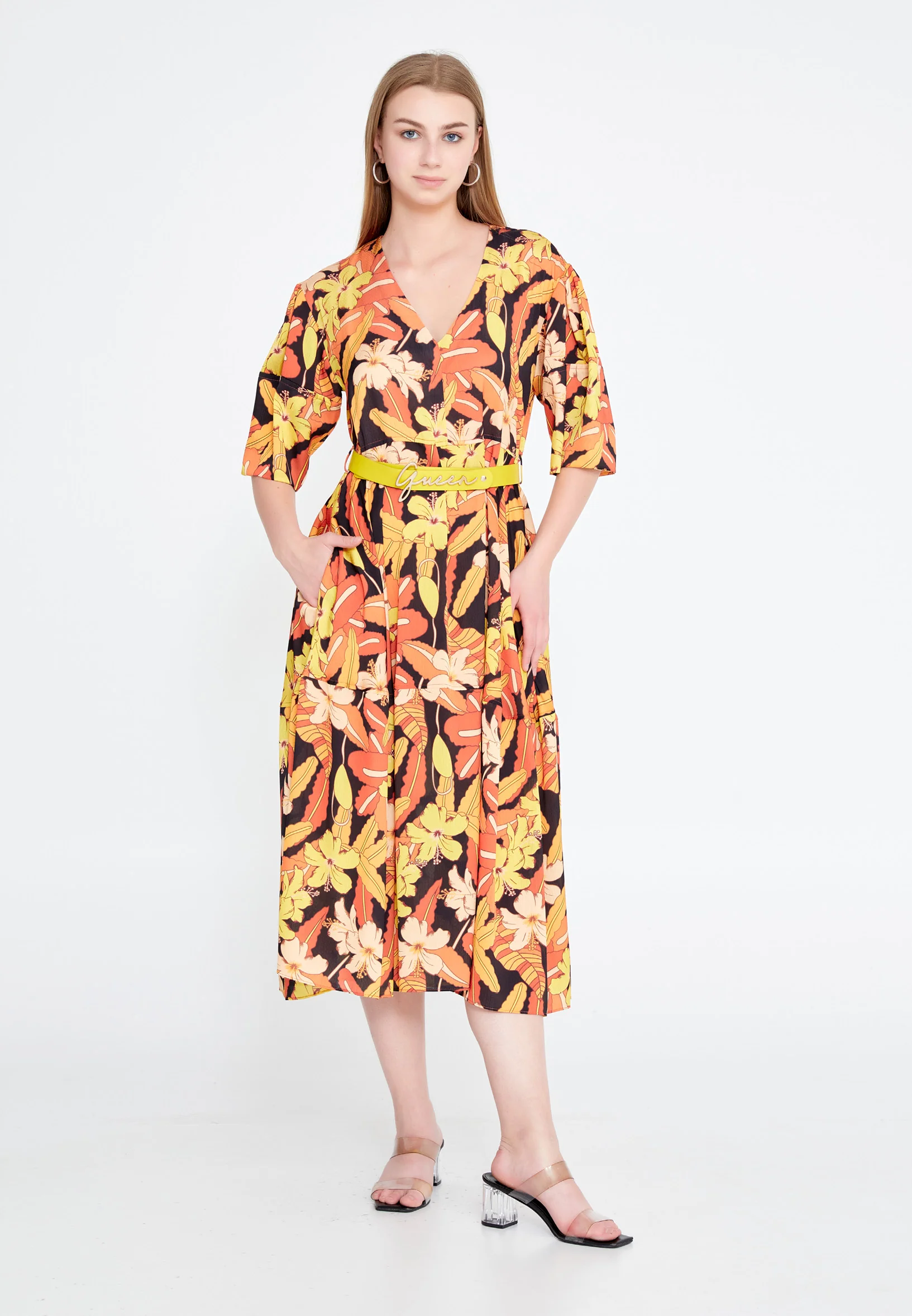 Mid-Length Midi Chiffon A - Line Regular Casual Dress ber20y5126