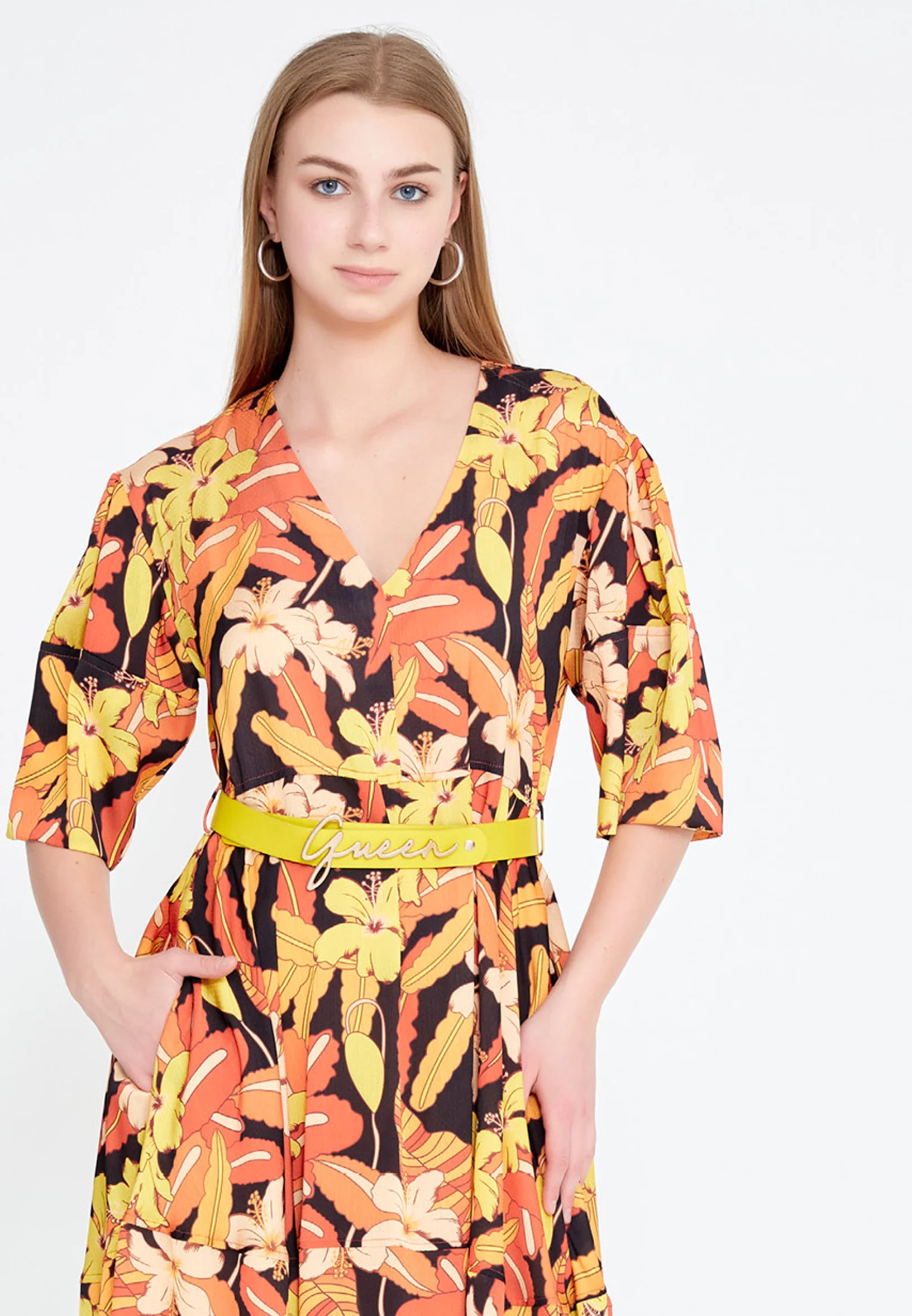 Mid-Length Midi Chiffon A - Line Regular Casual Dress ber20y5126 - Image 4