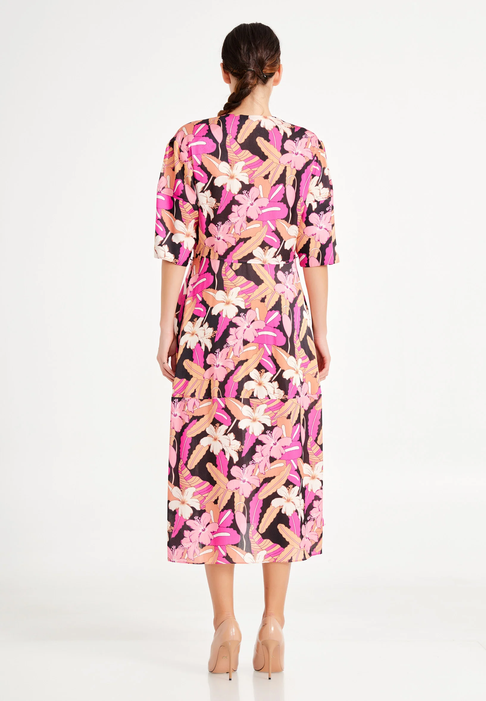 Mid-Length Midi Chiffon A - Line Regular Casual Dress ber20y5126 - Image 6