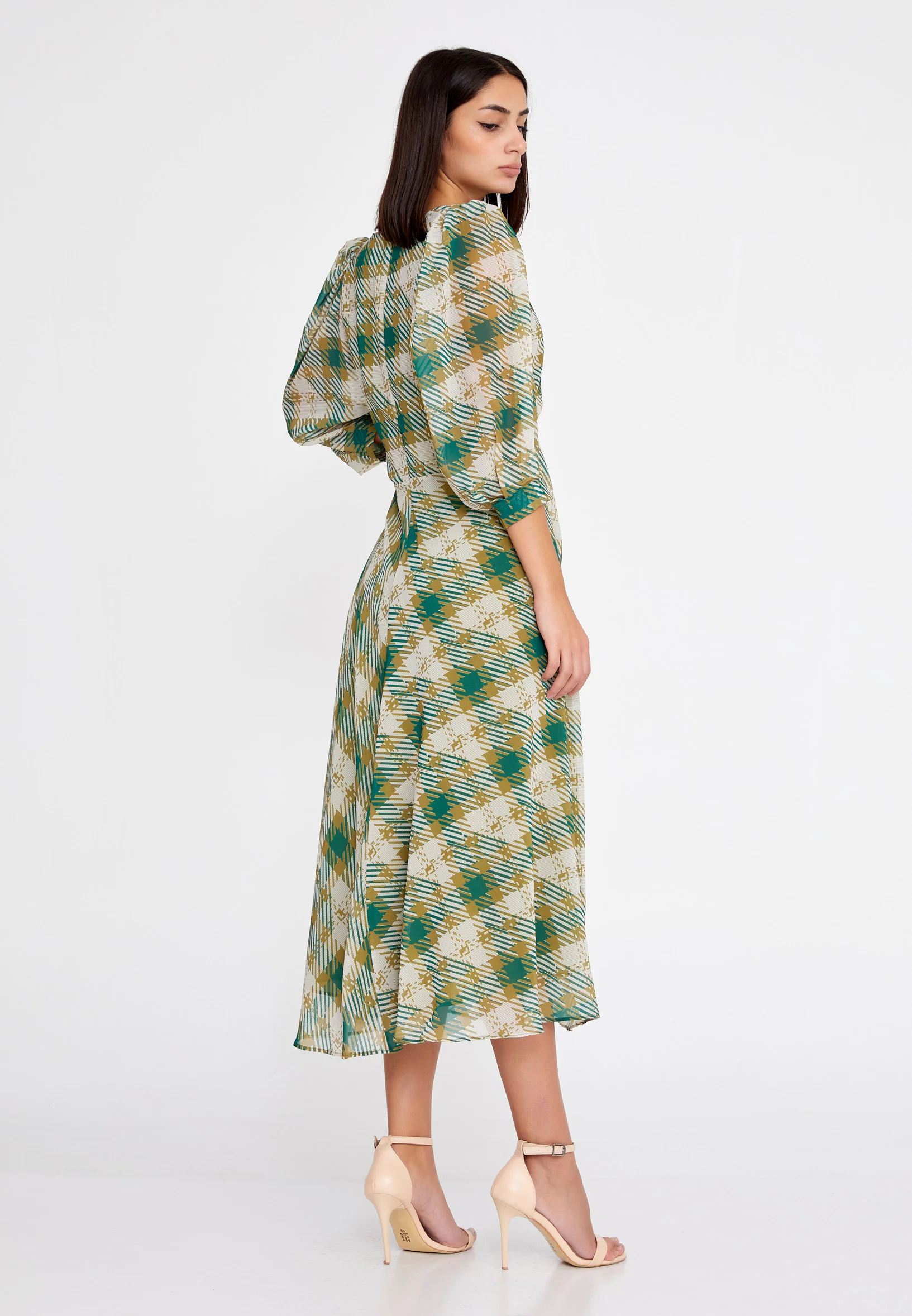 Mid-Length Midi Chiffon Column Regular Casual Dress ber23k5135 - Image 2