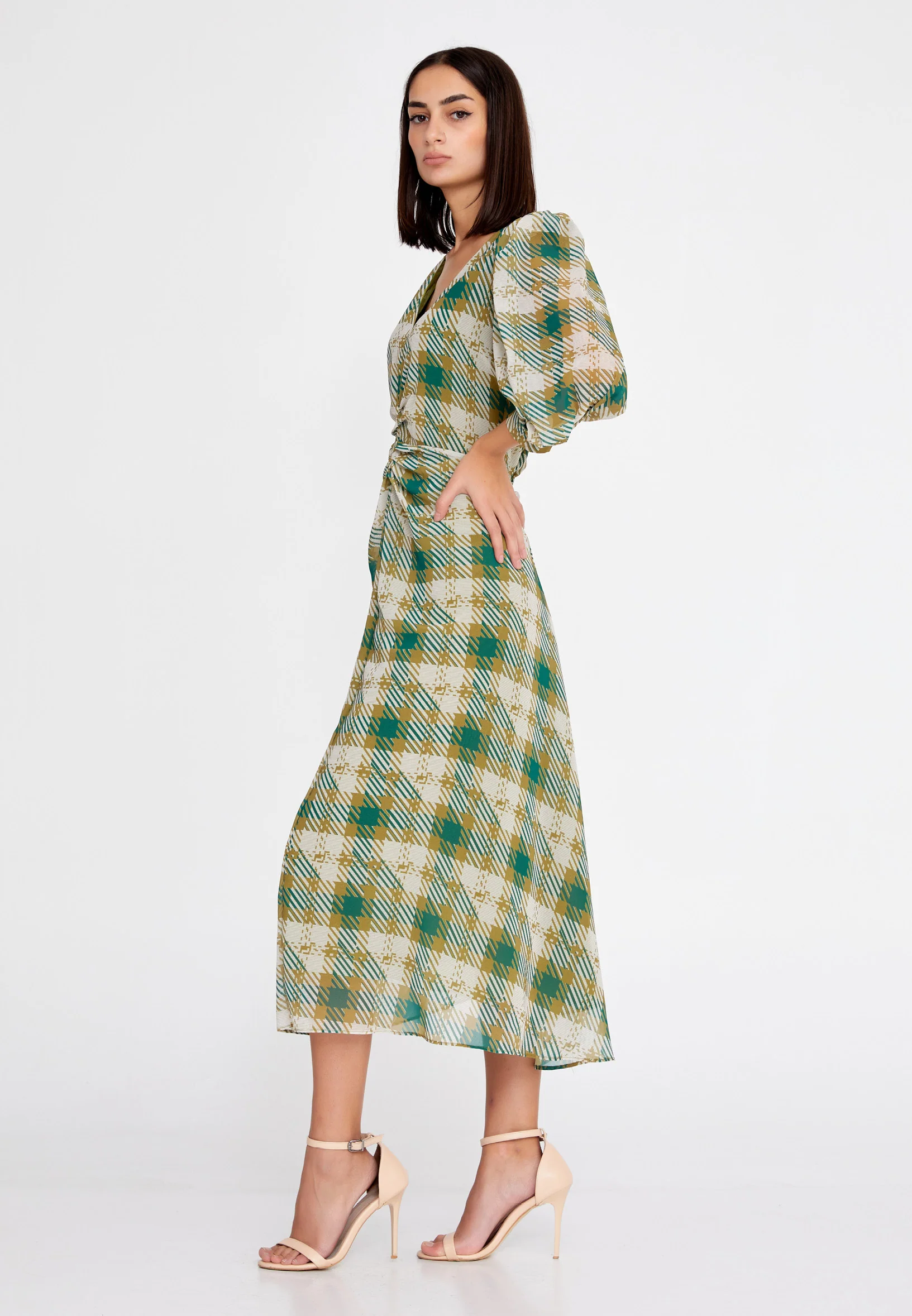 Mid-Length Midi Chiffon Column Regular Casual Dress ber23k5135 - Image 3