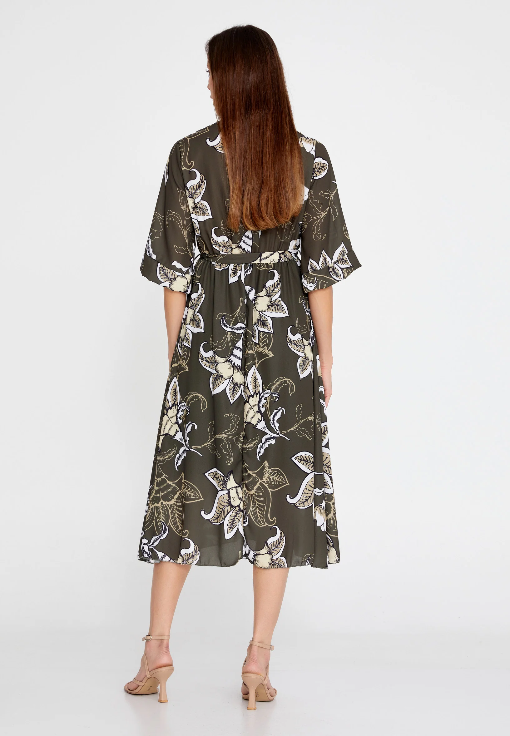 Mid-Length Midi Chiffon Column Regular Casual Dress esldw42 - Image 14