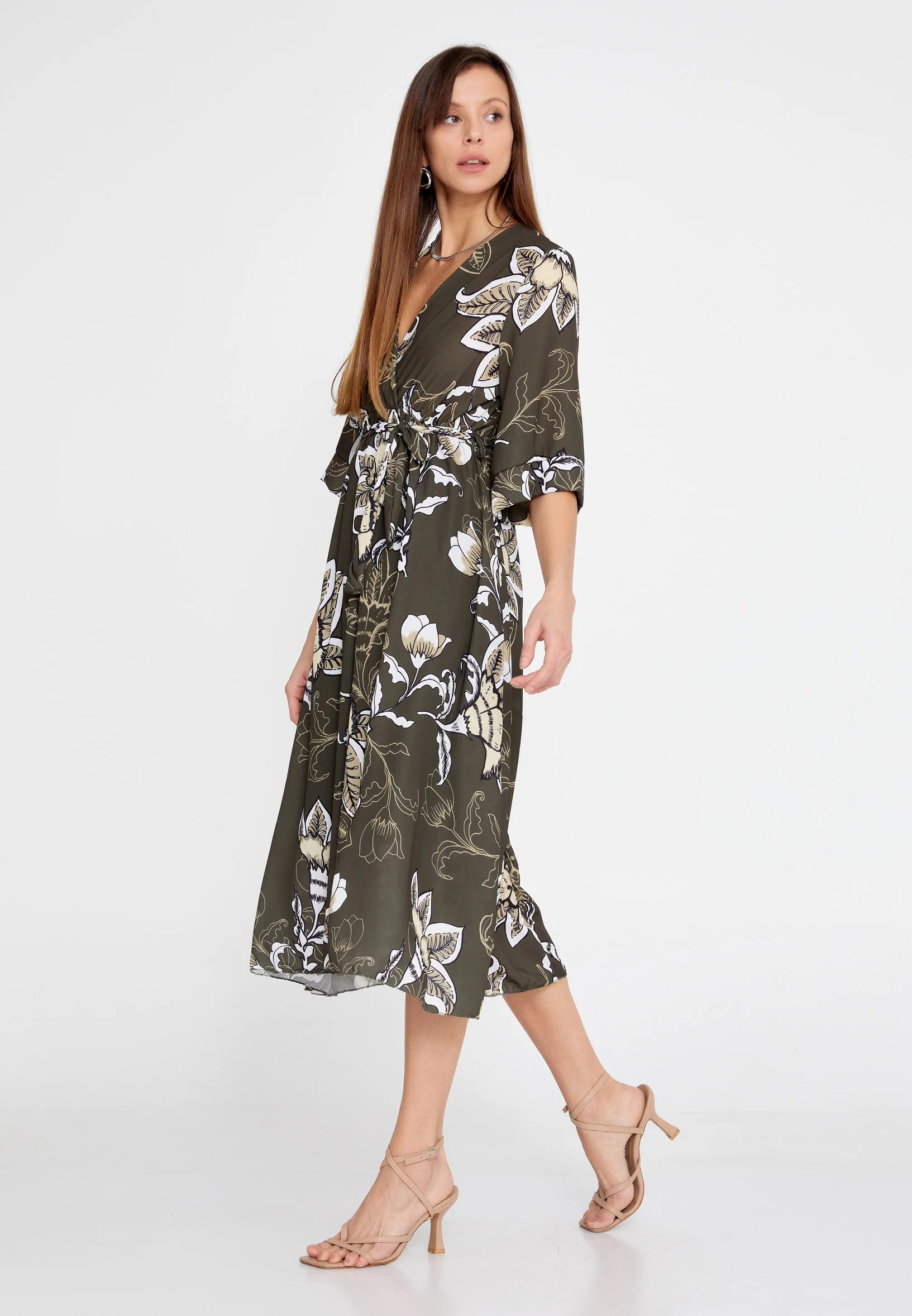 Mid-Length Midi Chiffon Column Regular Casual Dress esldw42 - Image 15