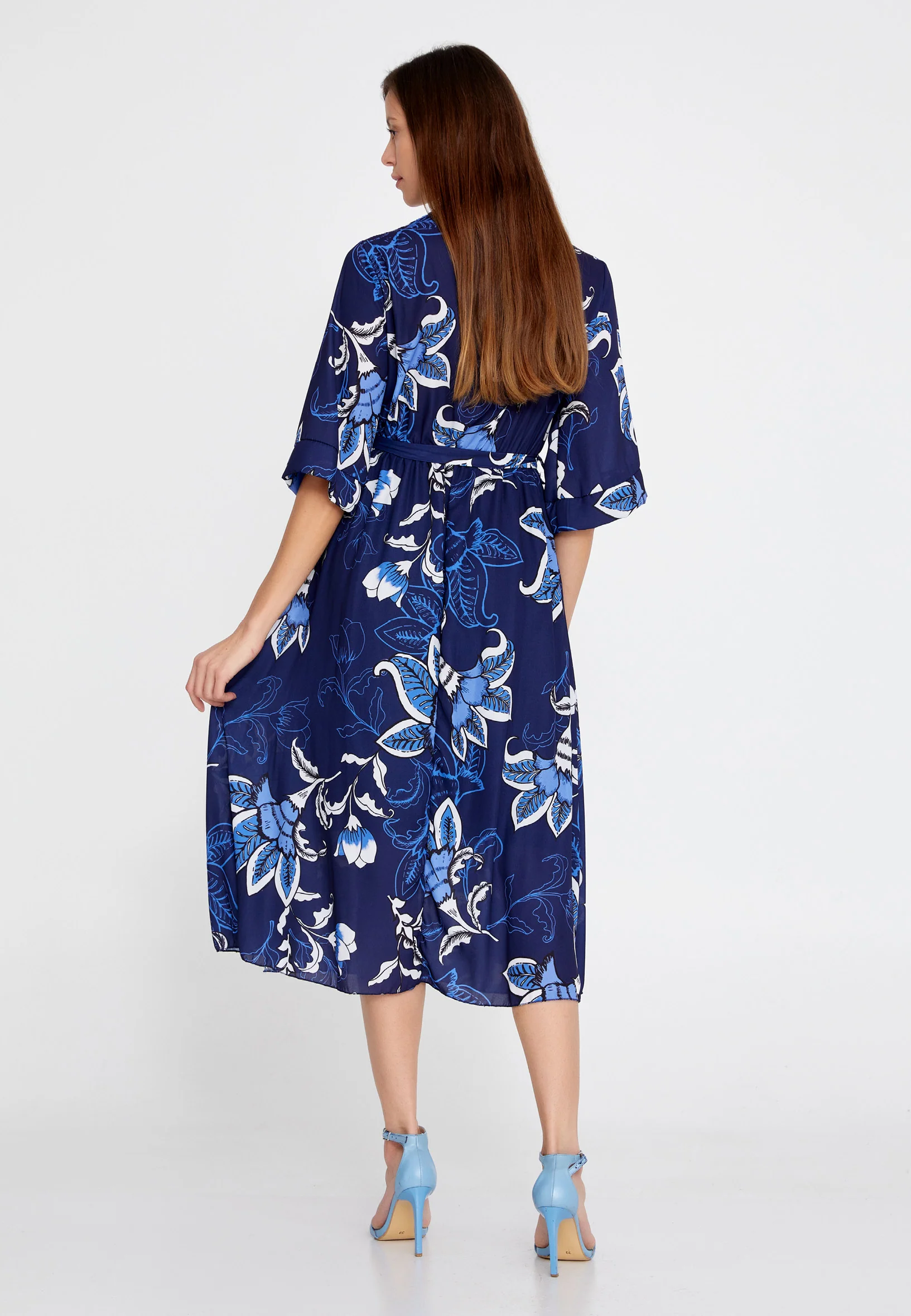 Mid-Length Midi Chiffon Column Regular Casual Dress esldw42 - Image 18