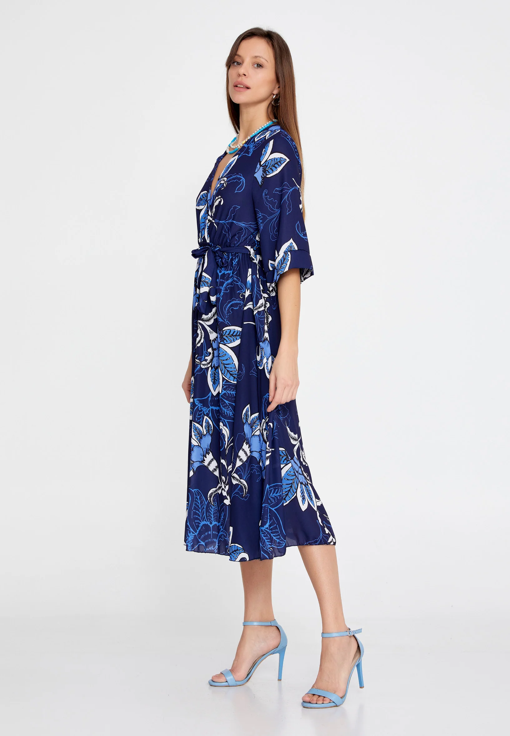 Mid-Length Midi Chiffon Column Regular Casual Dress esldw42 - Image 19