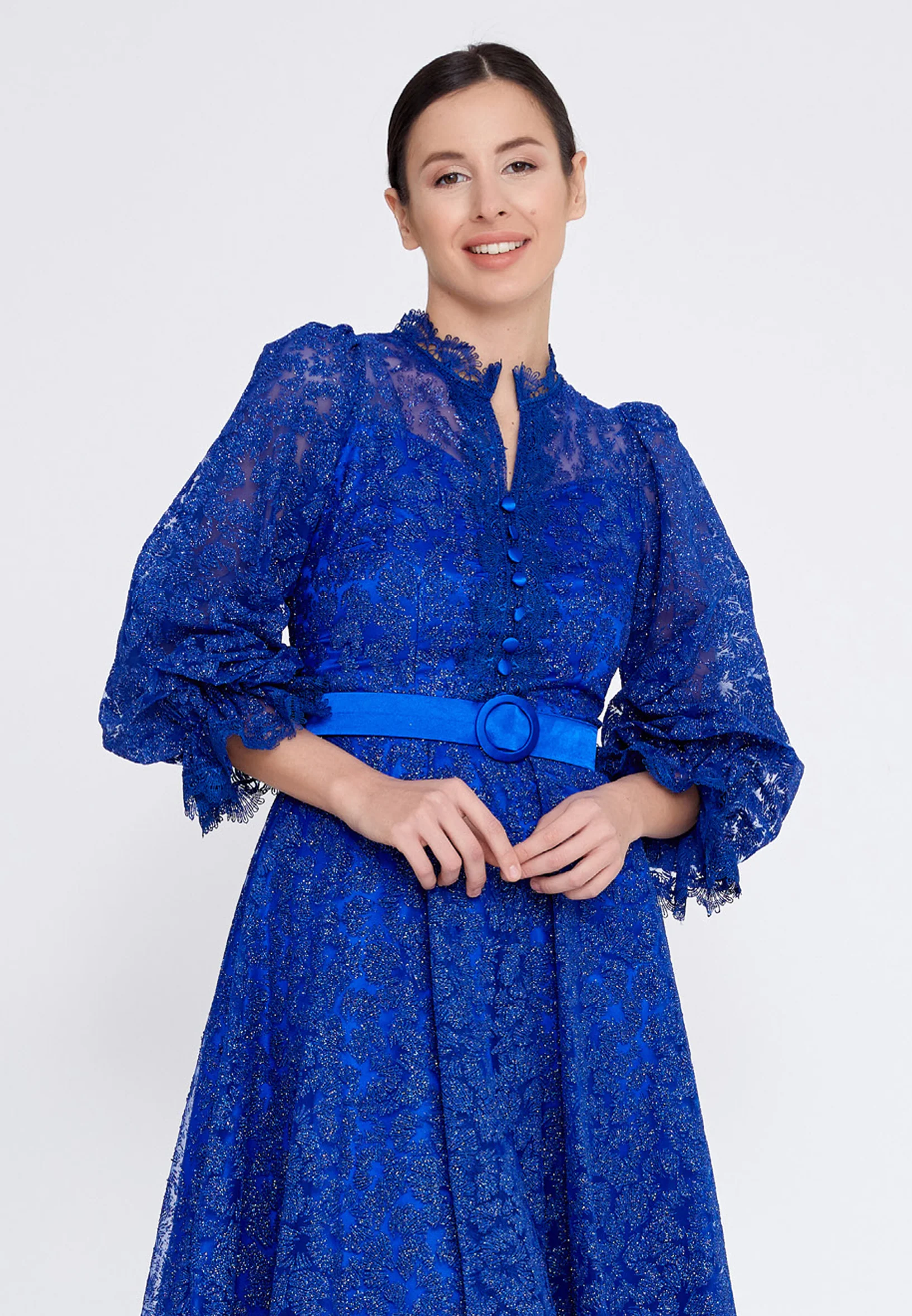 Mid-Length Midi Tulle A - Line Regular Prom Dress ons000-79 - Image 12