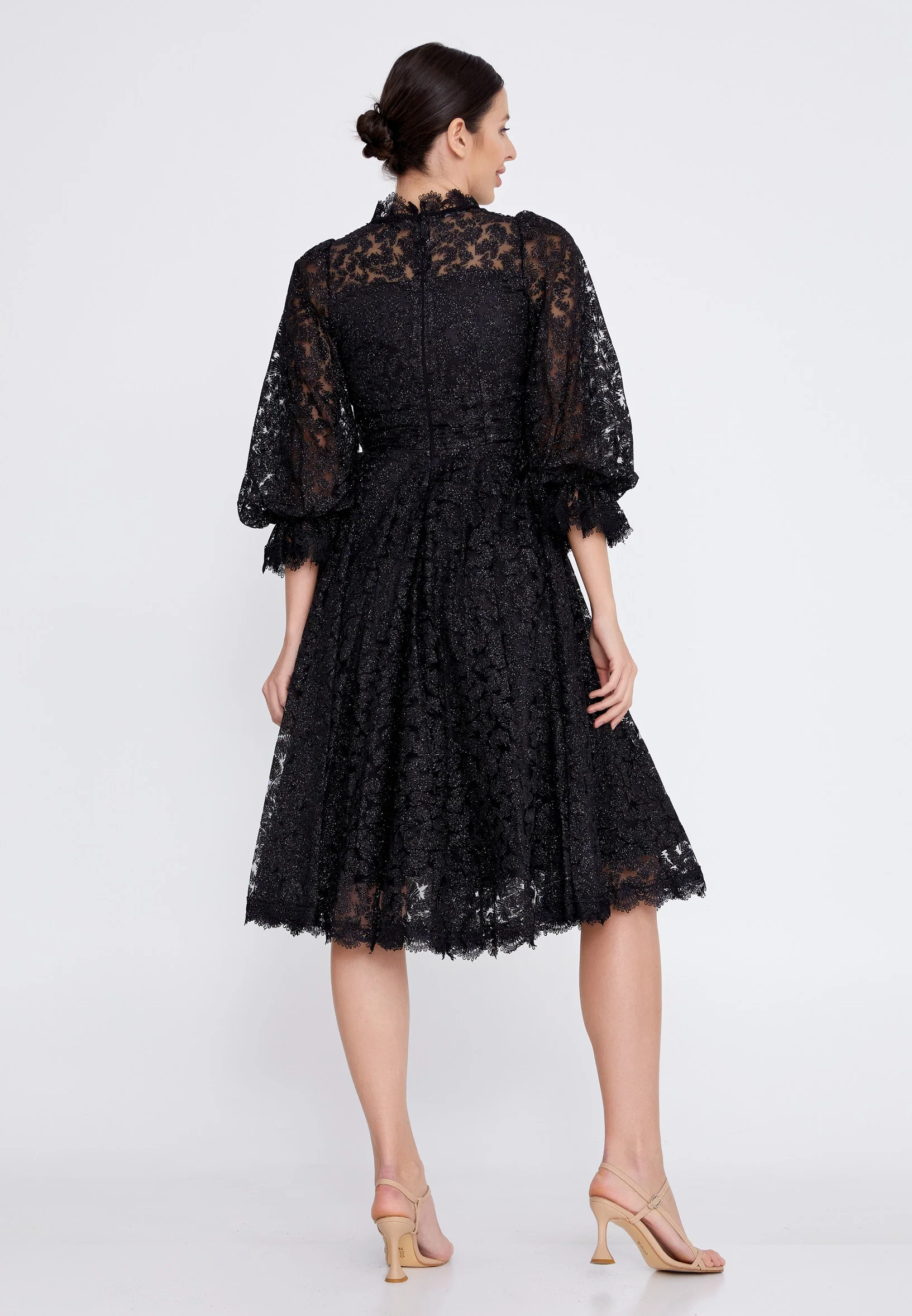 Mid-Length Midi Tulle A - Line Regular Prom Dress ons000-79 - Image 2