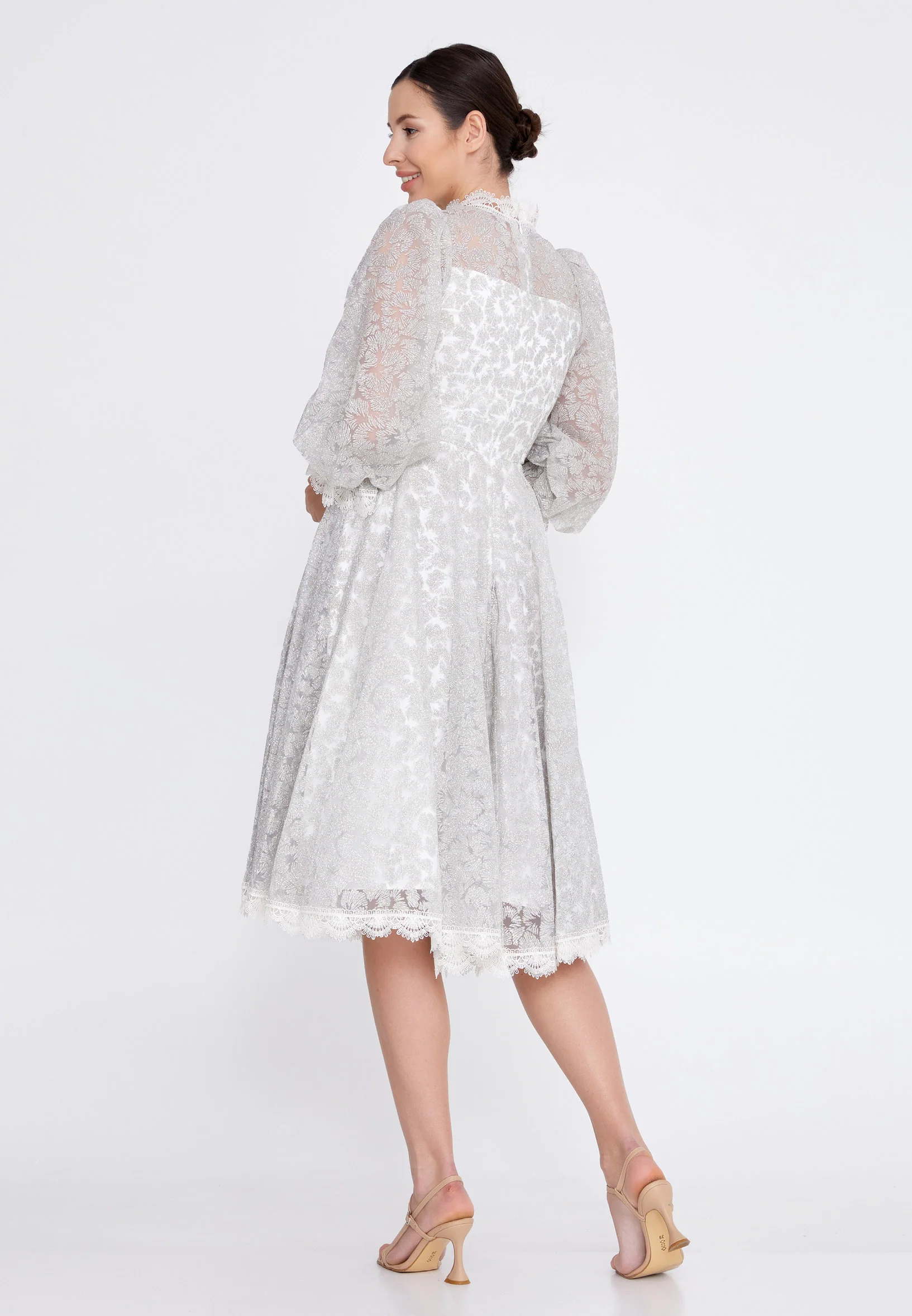 Mid-Length Midi Tulle A - Line Regular Prom Dress ons000-79 - Image 22