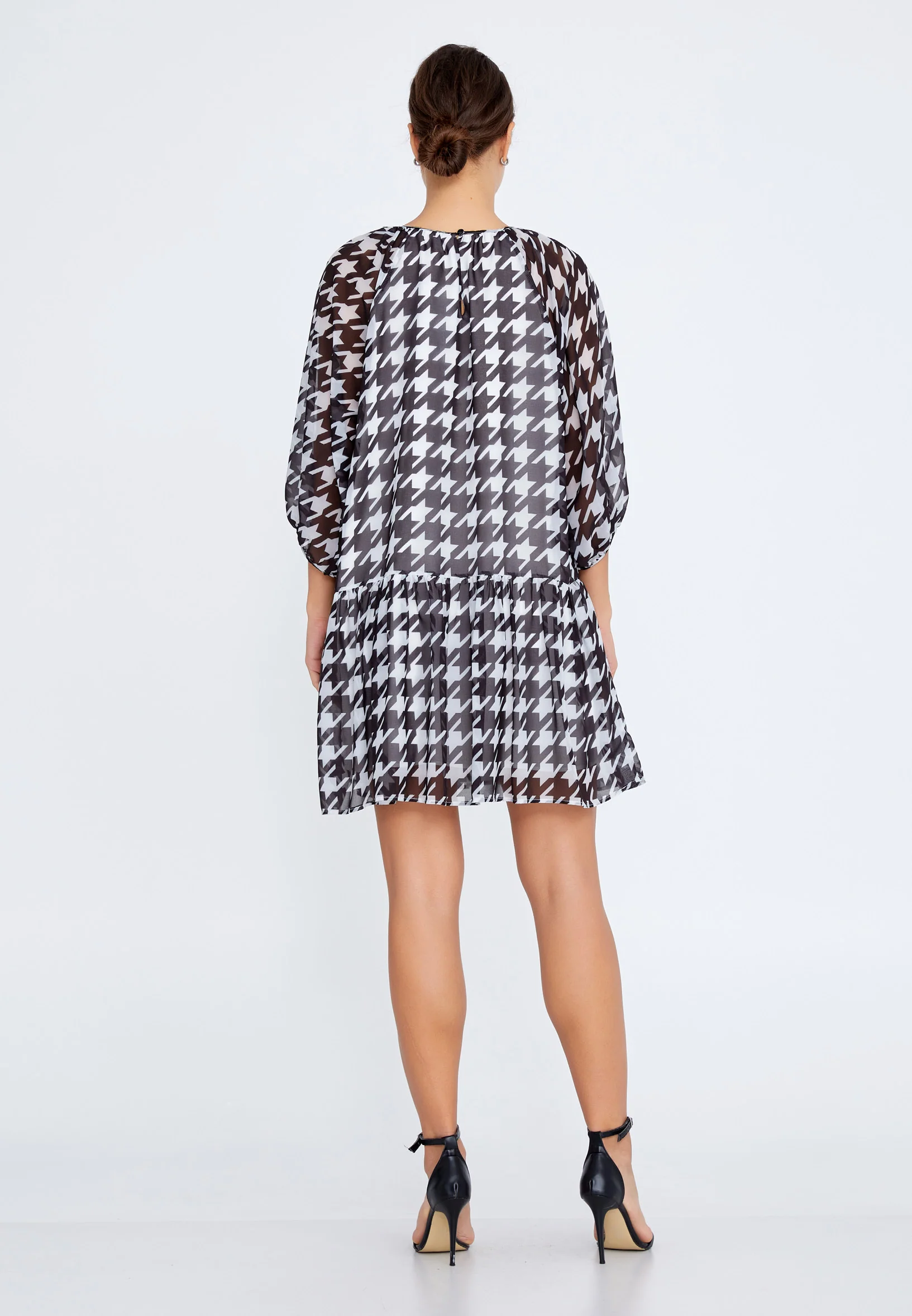 Mid-Length Mini Chiffon Column Regular Casual Dress ber22k5121 - Image 2