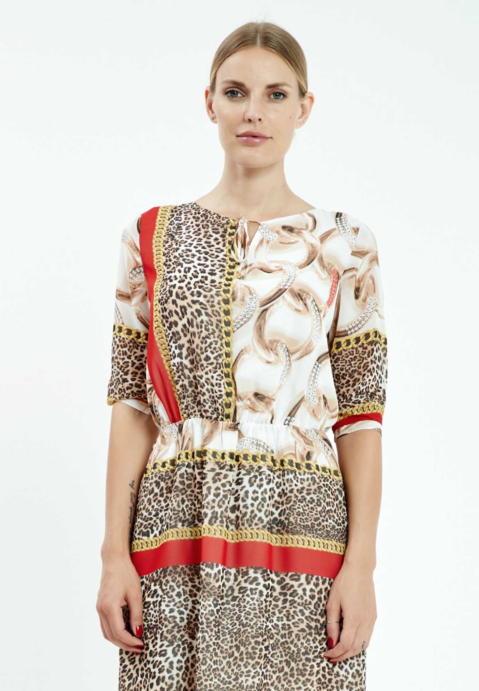 Mid-Length Mini Chiffon Column Regular Casual Dress mis18514 - Image 8