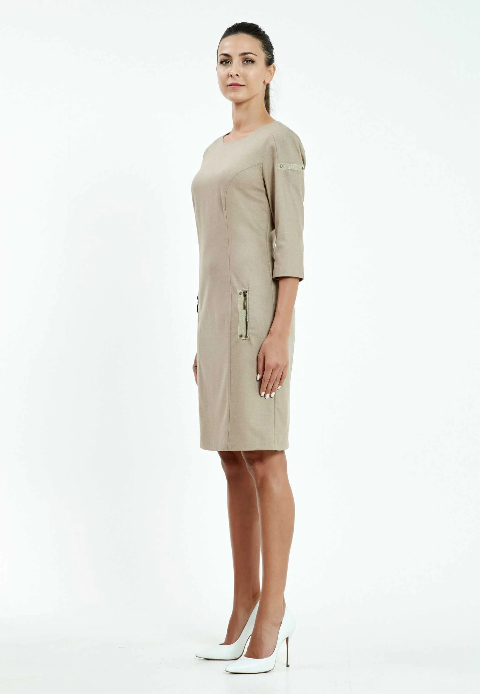 Mid-Length Mini Crepe Column Regular Casual Dress mis916013 - Image 3
