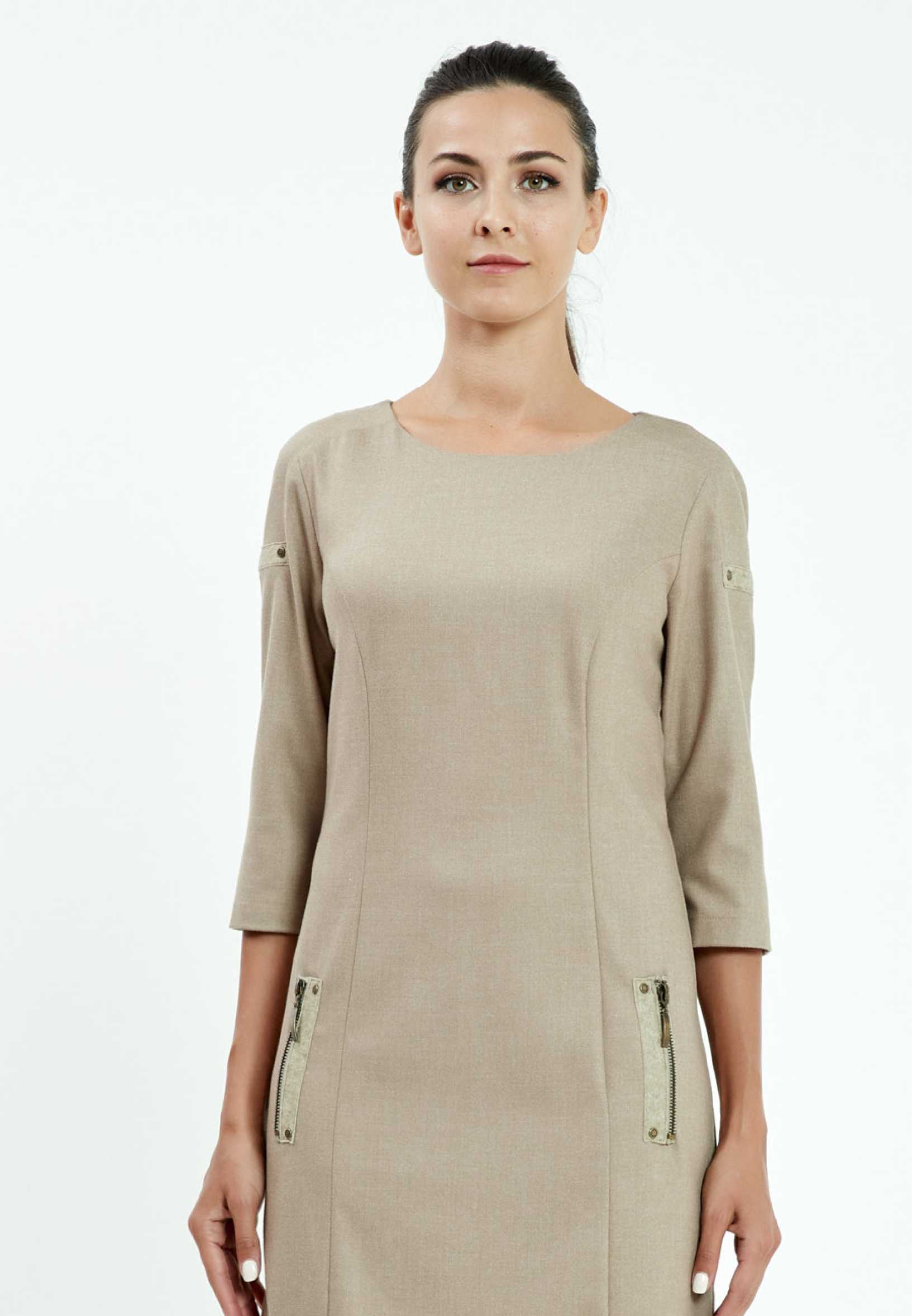 Mid-Length Mini Crepe Column Regular Casual Dress mis916013 - Image 4