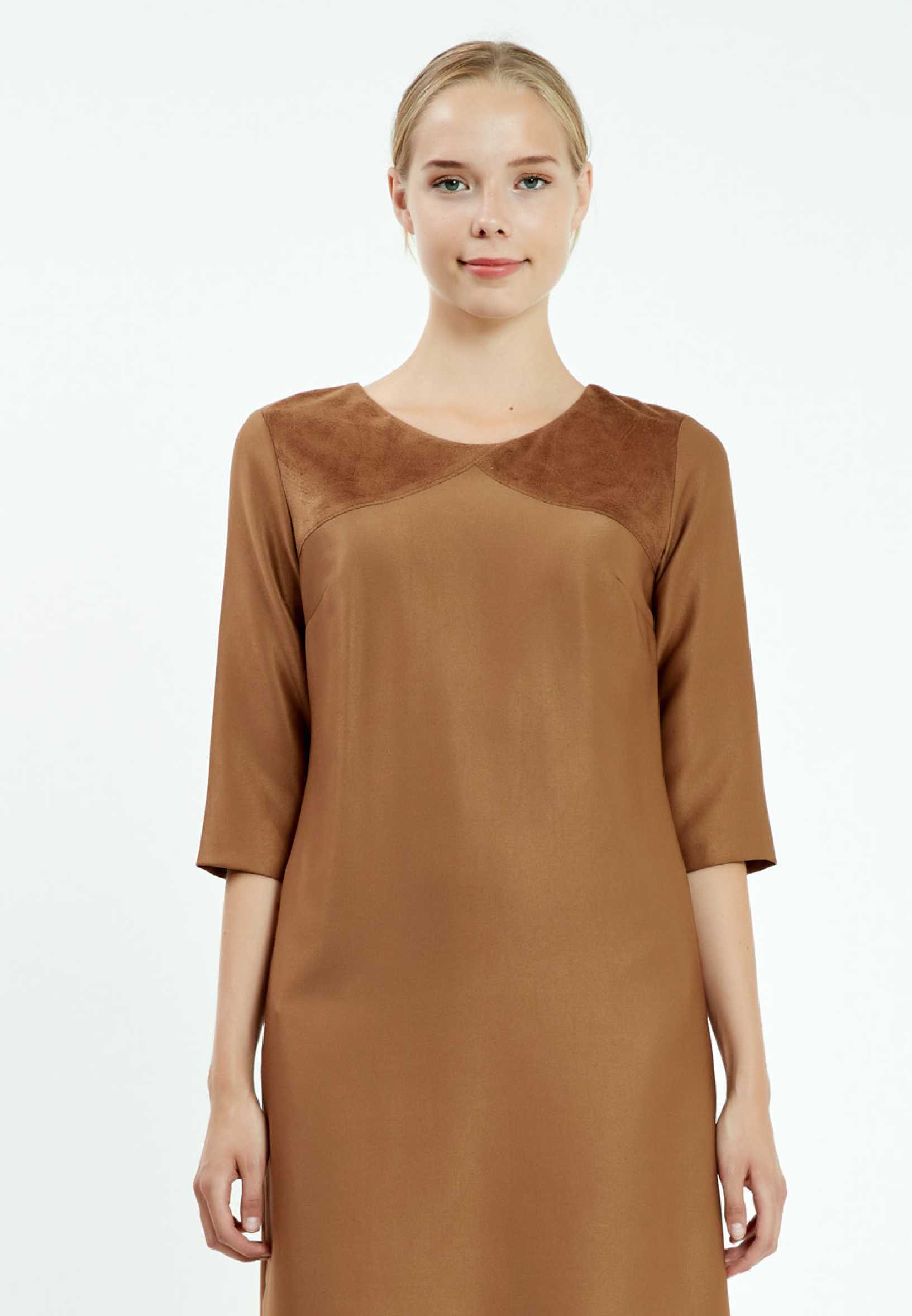 Mid-Length Mini Crepe Column Regular Casual Dress mis916014 - Image 12