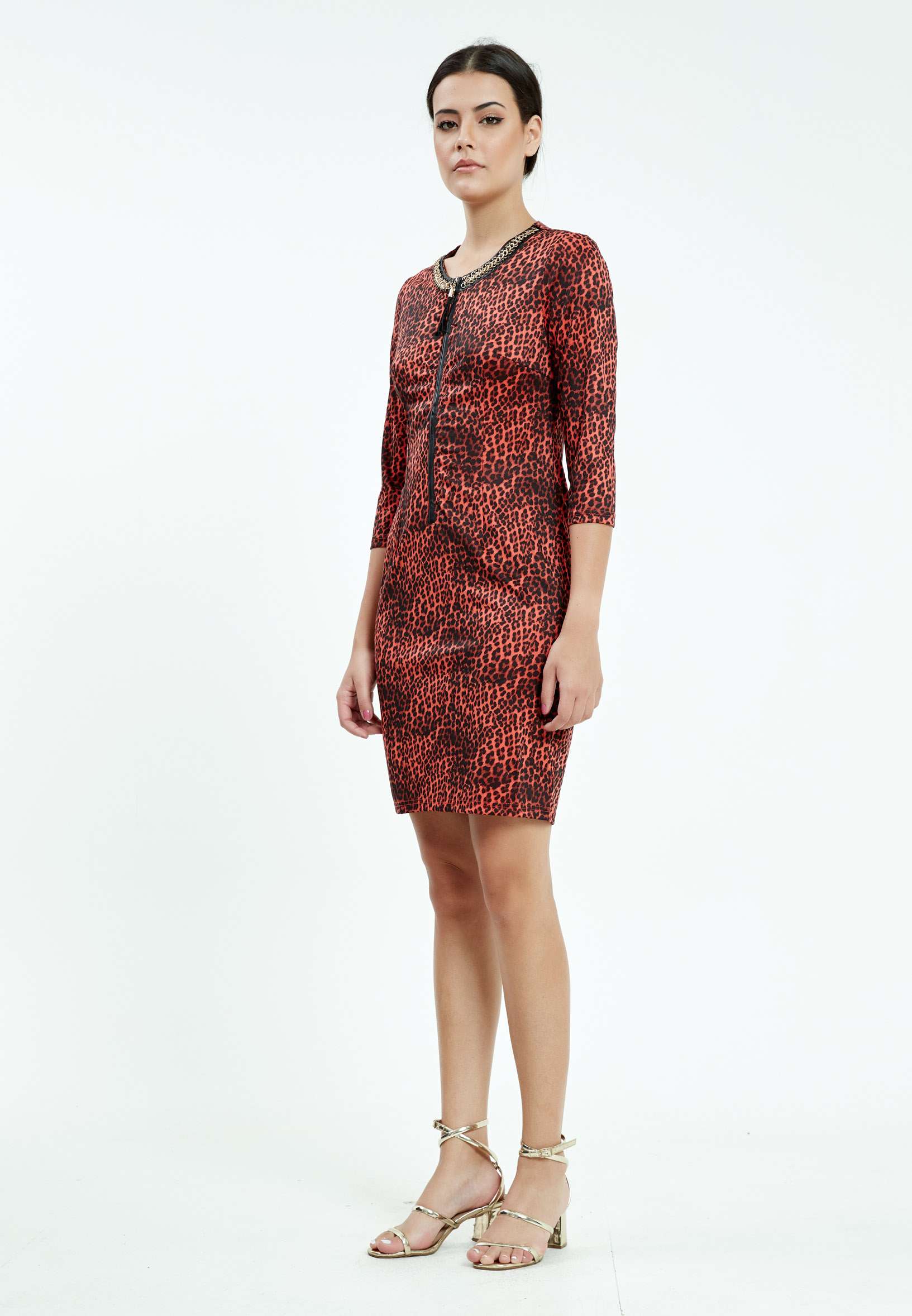 Mid-Length Mini Lycra Bodycon Regular Casual Dress ser18339 - Image 11