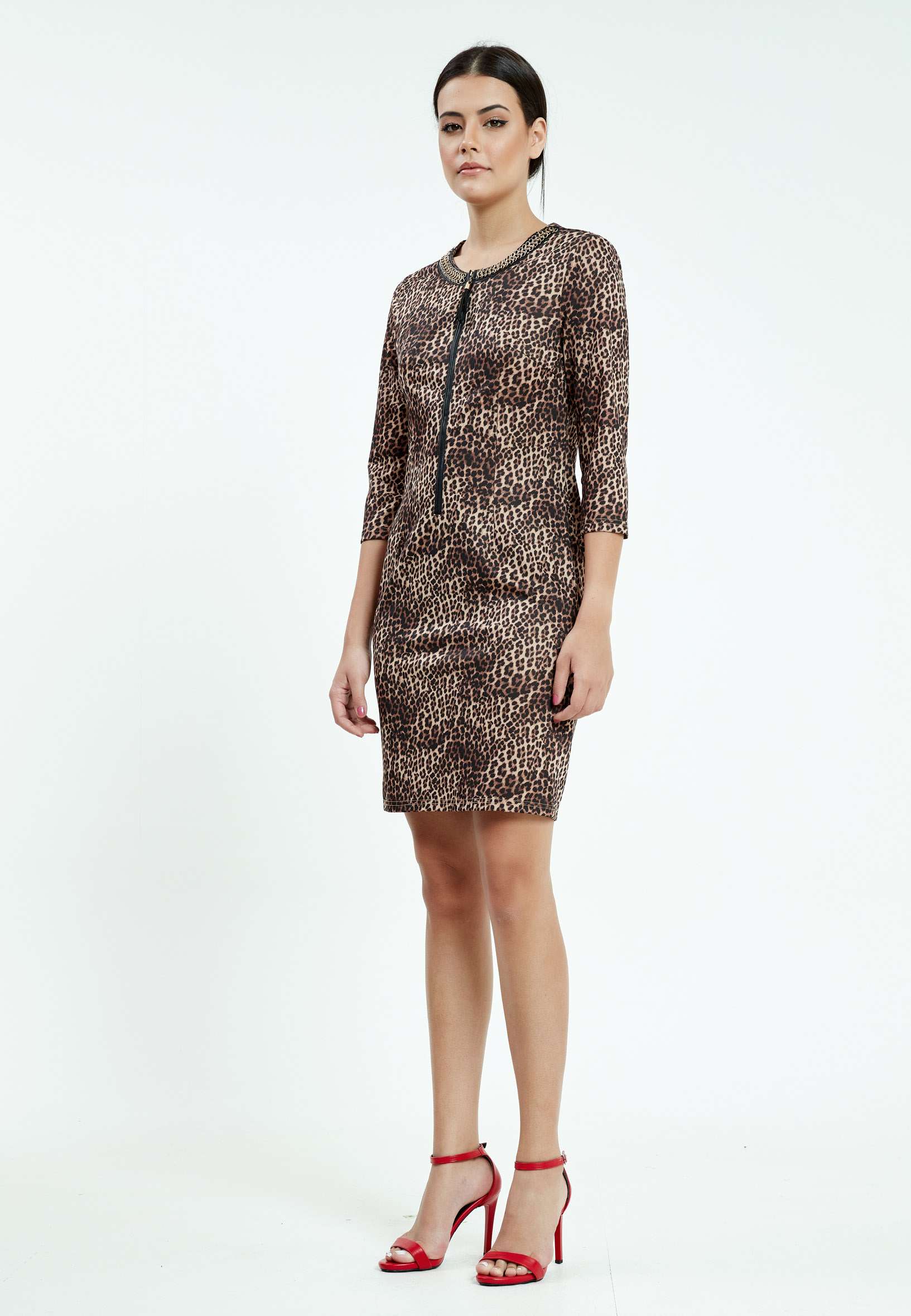 Mid-Length Mini Lycra Bodycon Regular Casual Dress ser18339 - Image 3