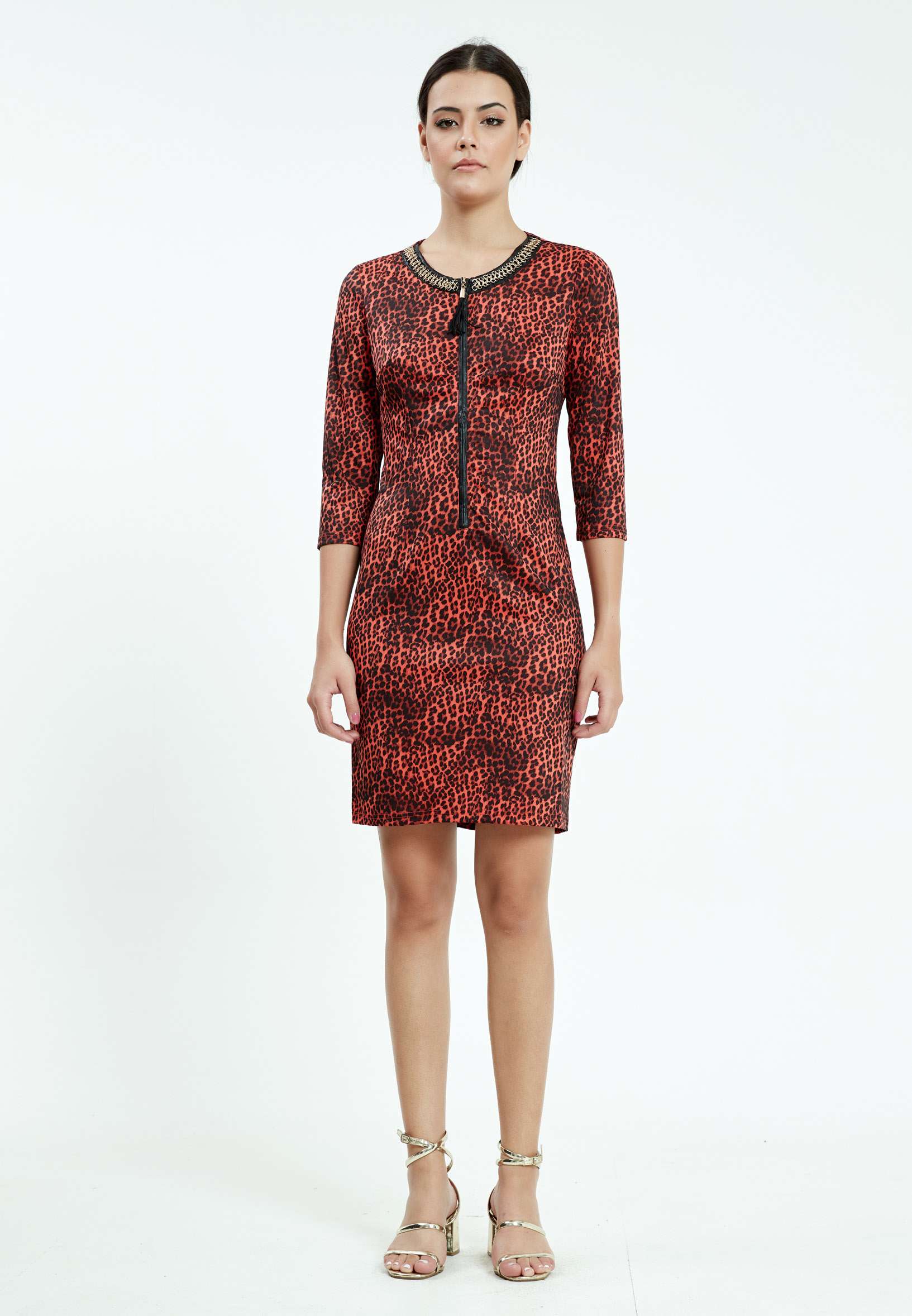 Mid-Length Mini Lycra Bodycon Regular Casual Dress ser18339 - Image 9