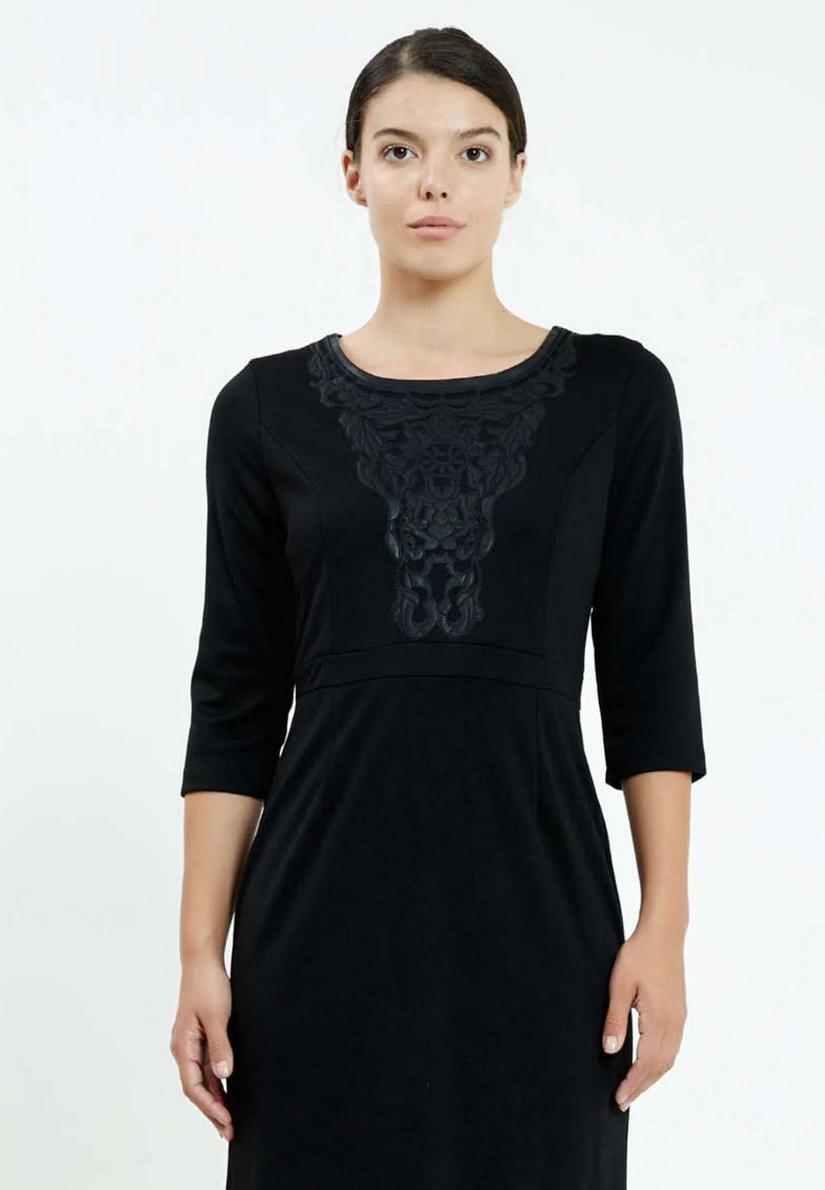 Mid-Length Mini Lycra Column Regular Casual Dress ser18270 - Image 4