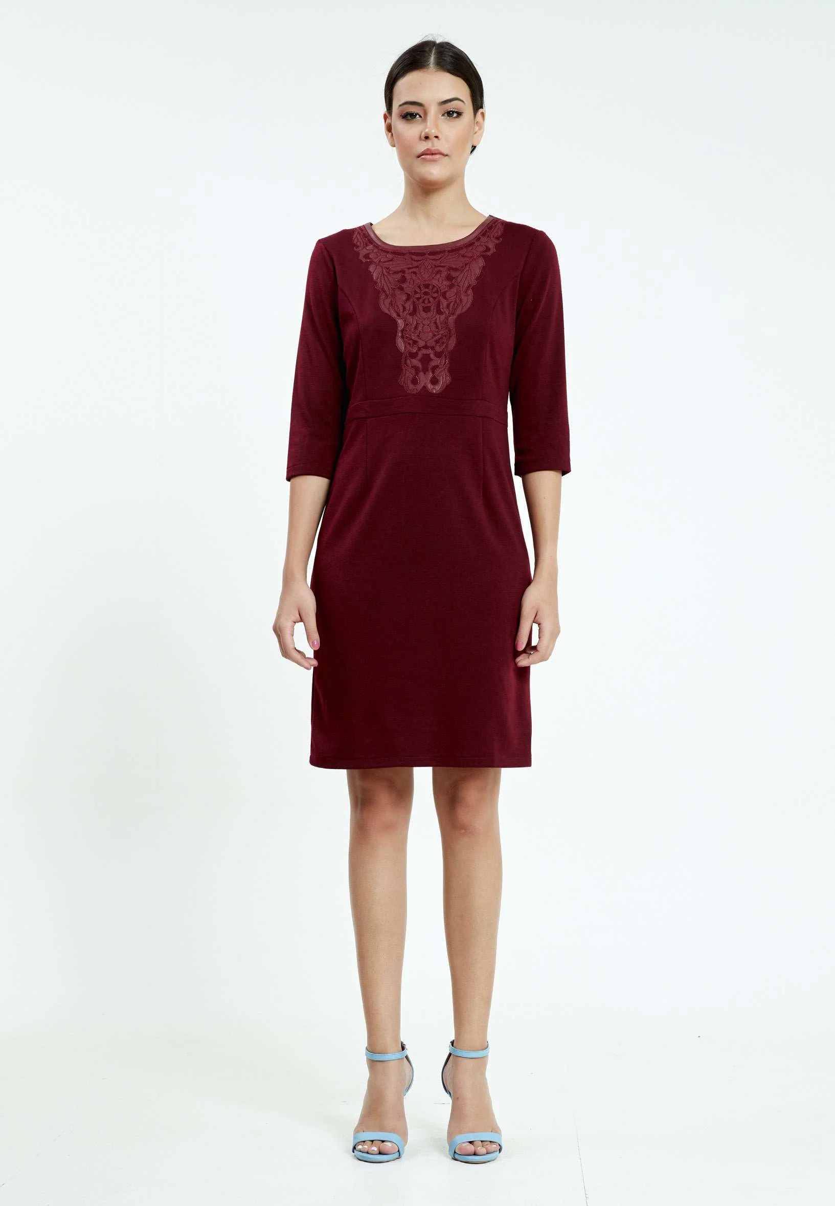Mid-Length Mini Lycra Column Regular Casual Dress ser18270 - Image 5