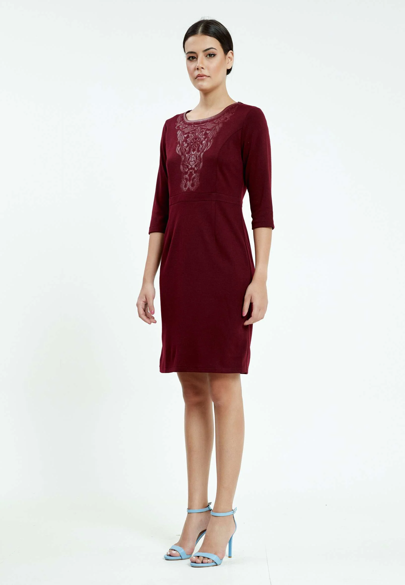 Mid-Length Mini Lycra Column Regular Casual Dress ser18270 - Image 7