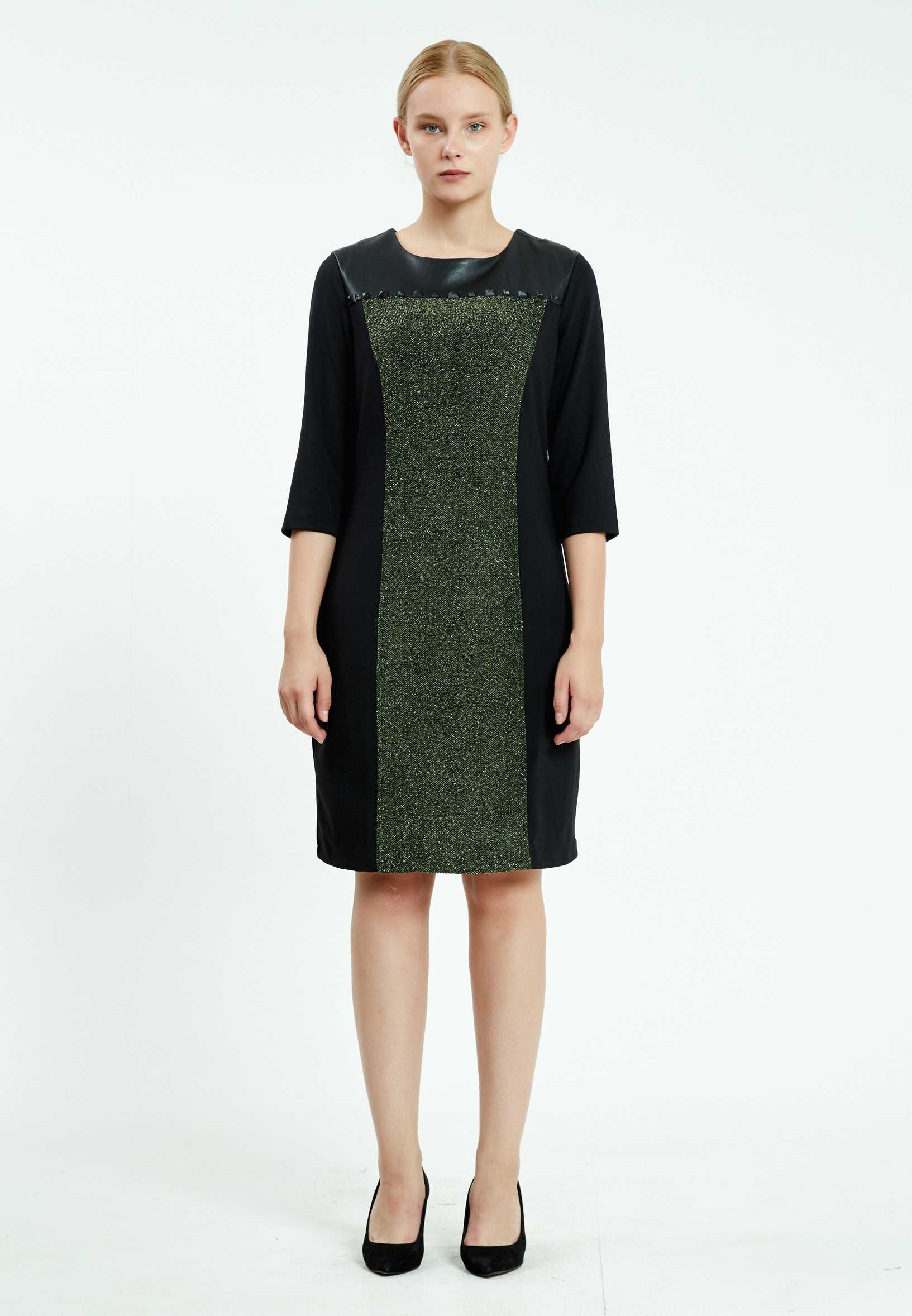Mid-Length Mini Lycra Column Regular Casual Dress ser18273 - Image 5