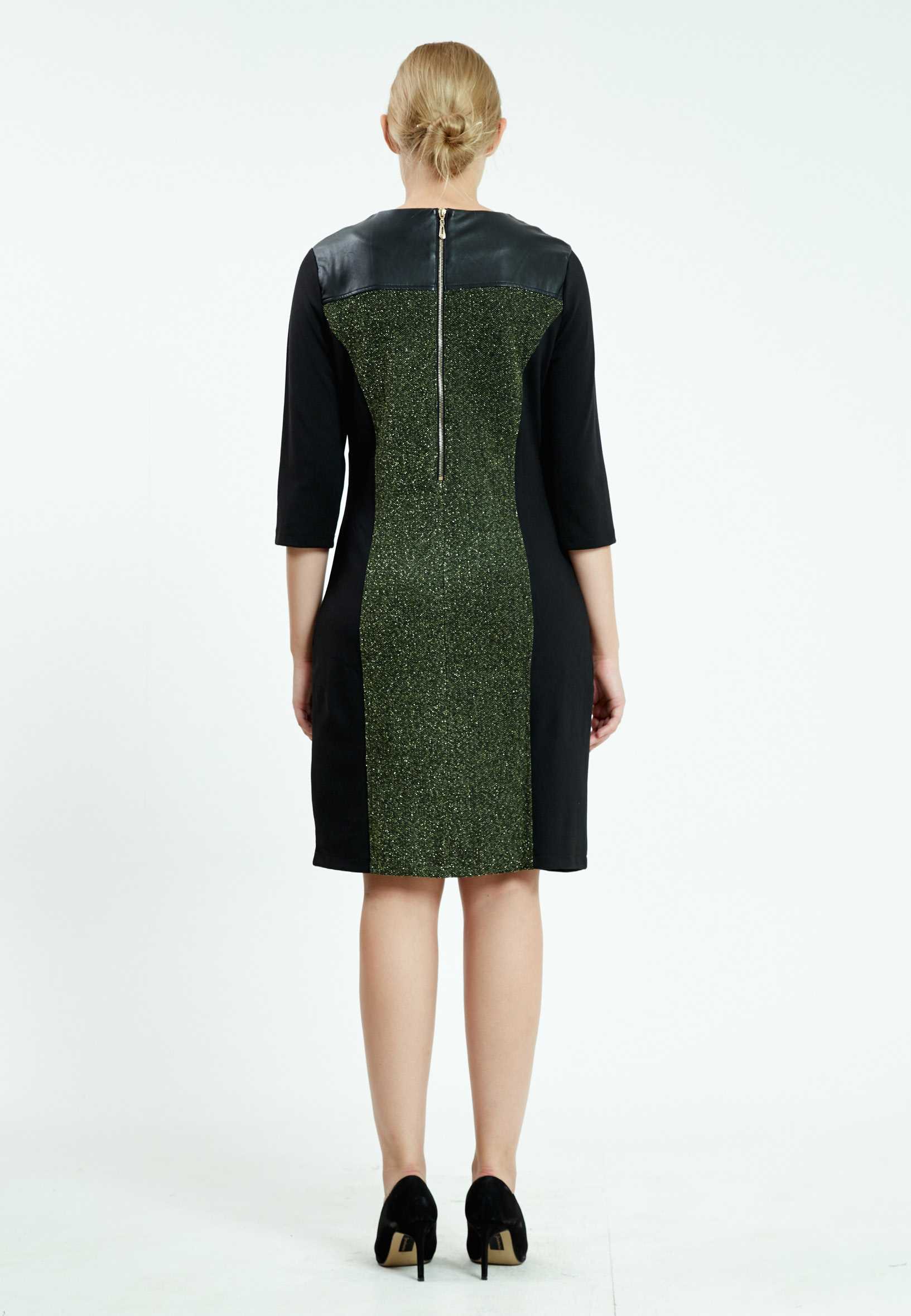 Mid-Length Mini Lycra Column Regular Casual Dress ser18273 - Image 6