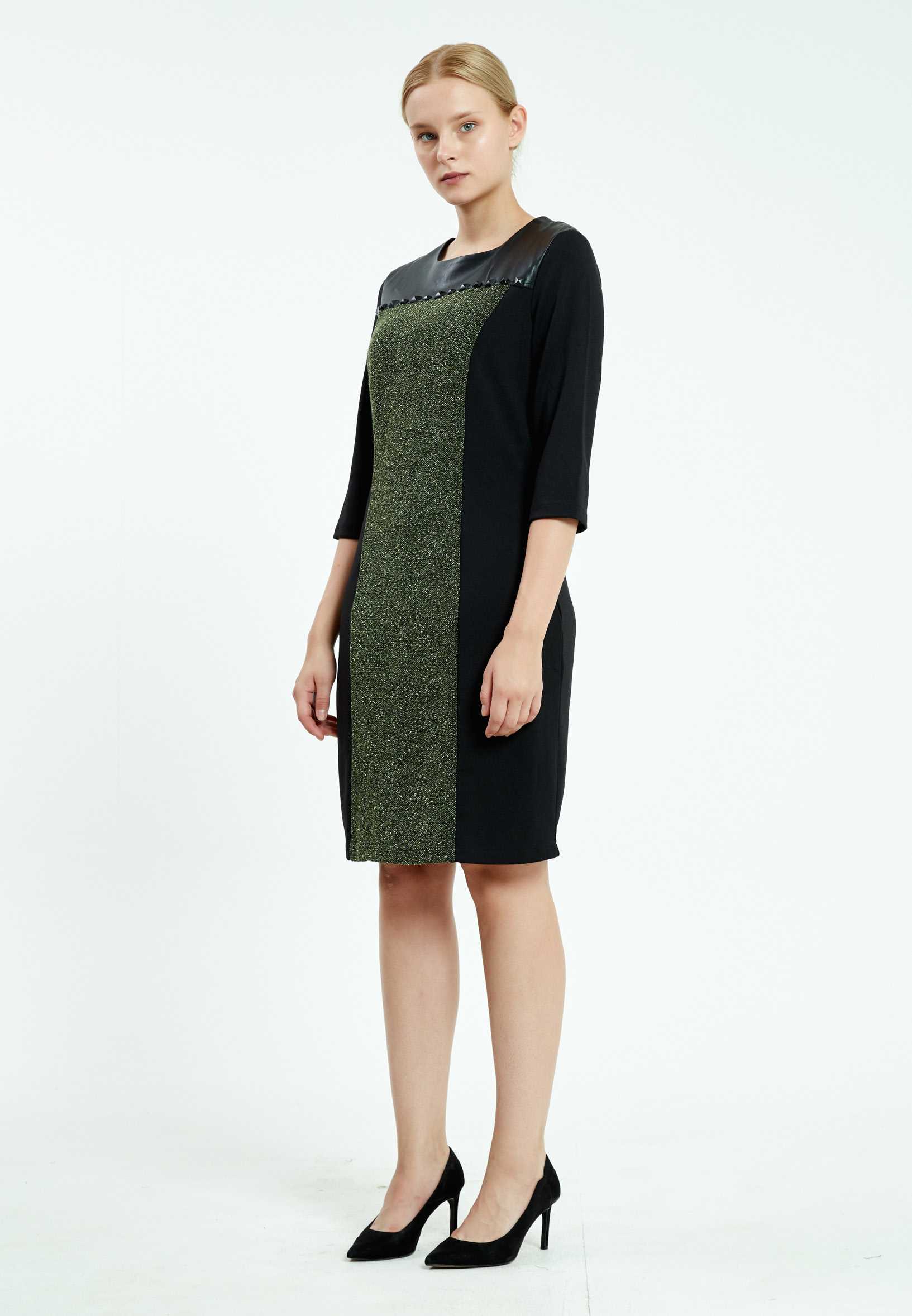 Mid-Length Mini Lycra Column Regular Casual Dress ser18273 - Image 7