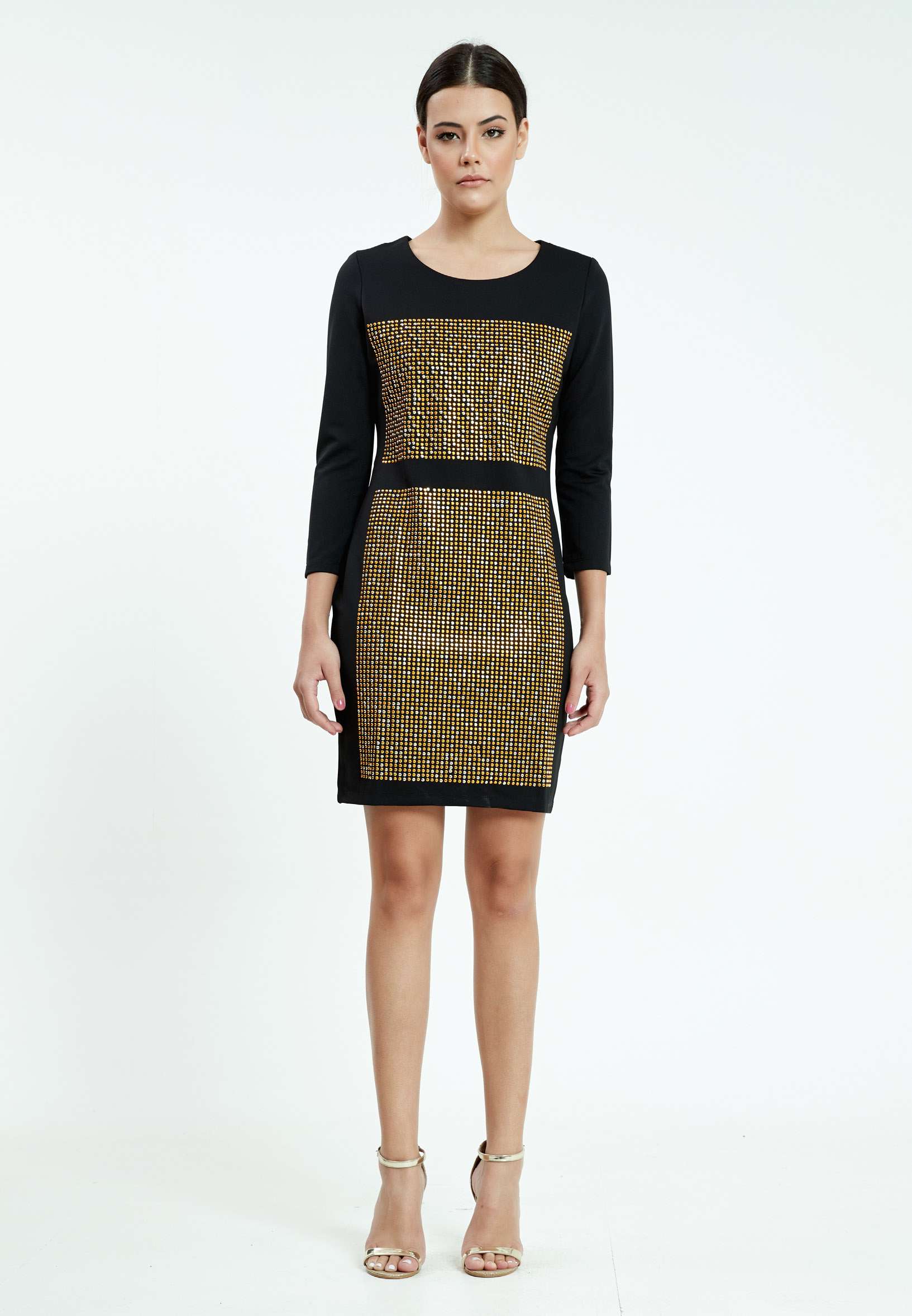 Mid-Length Mini Lycra Column Regular Casual Dress ser18288