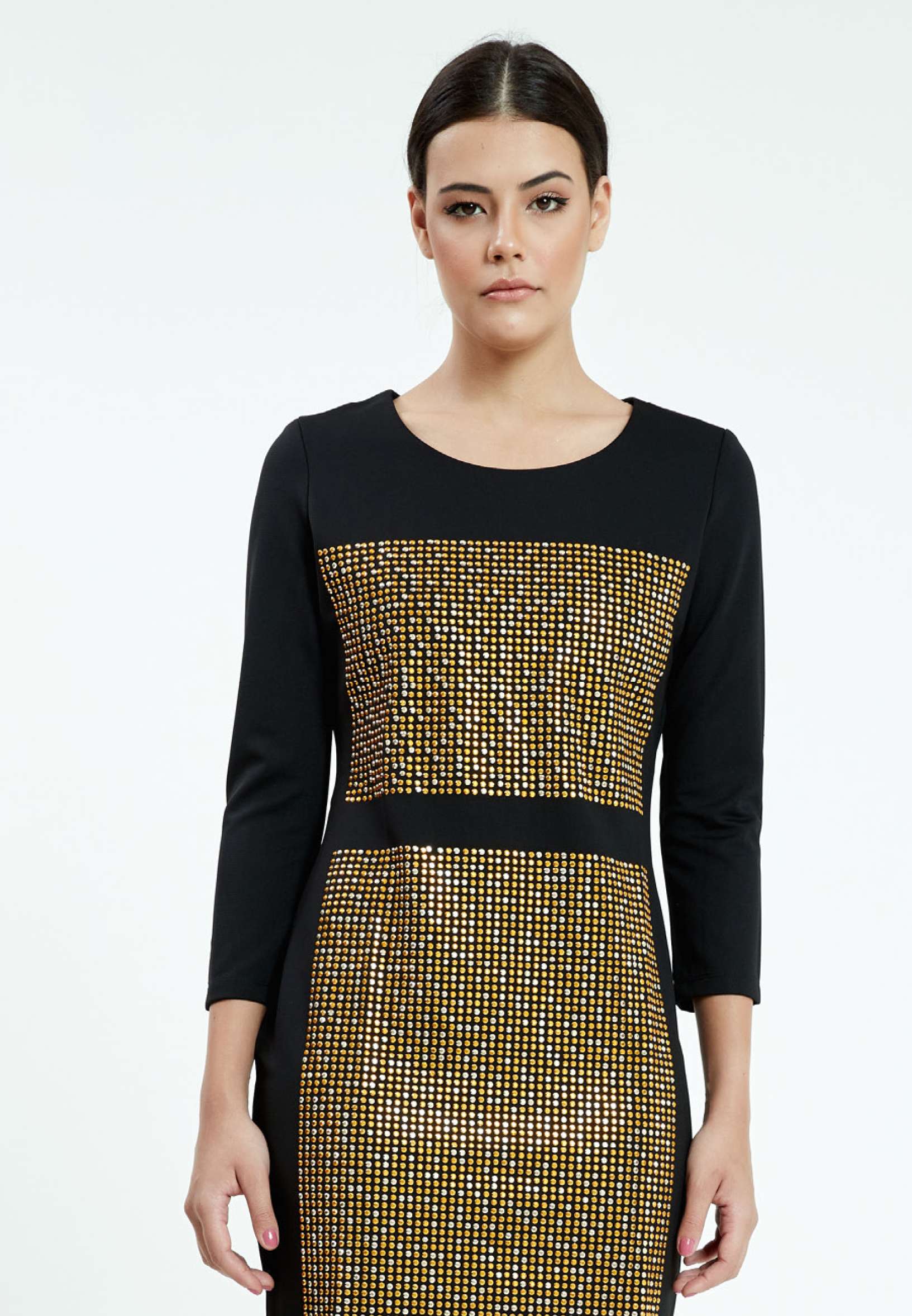Mid-Length Mini Lycra Column Regular Casual Dress ser18288 - Image 4
