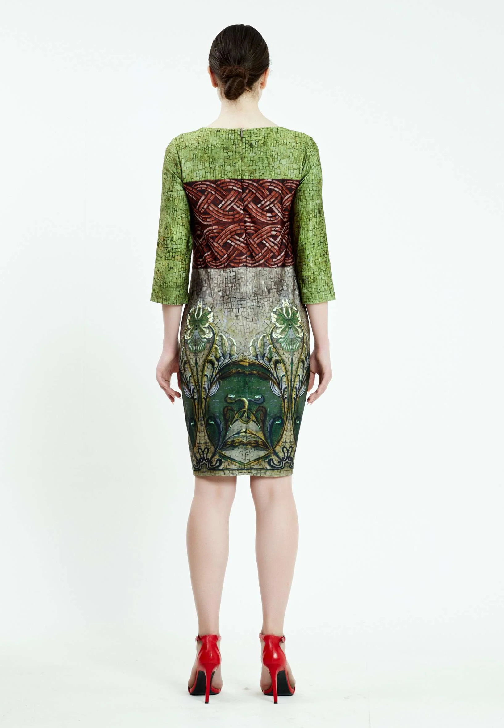 Mid-Length Mini Lycra Column Regular Casual Dress ser18545 - Image 2