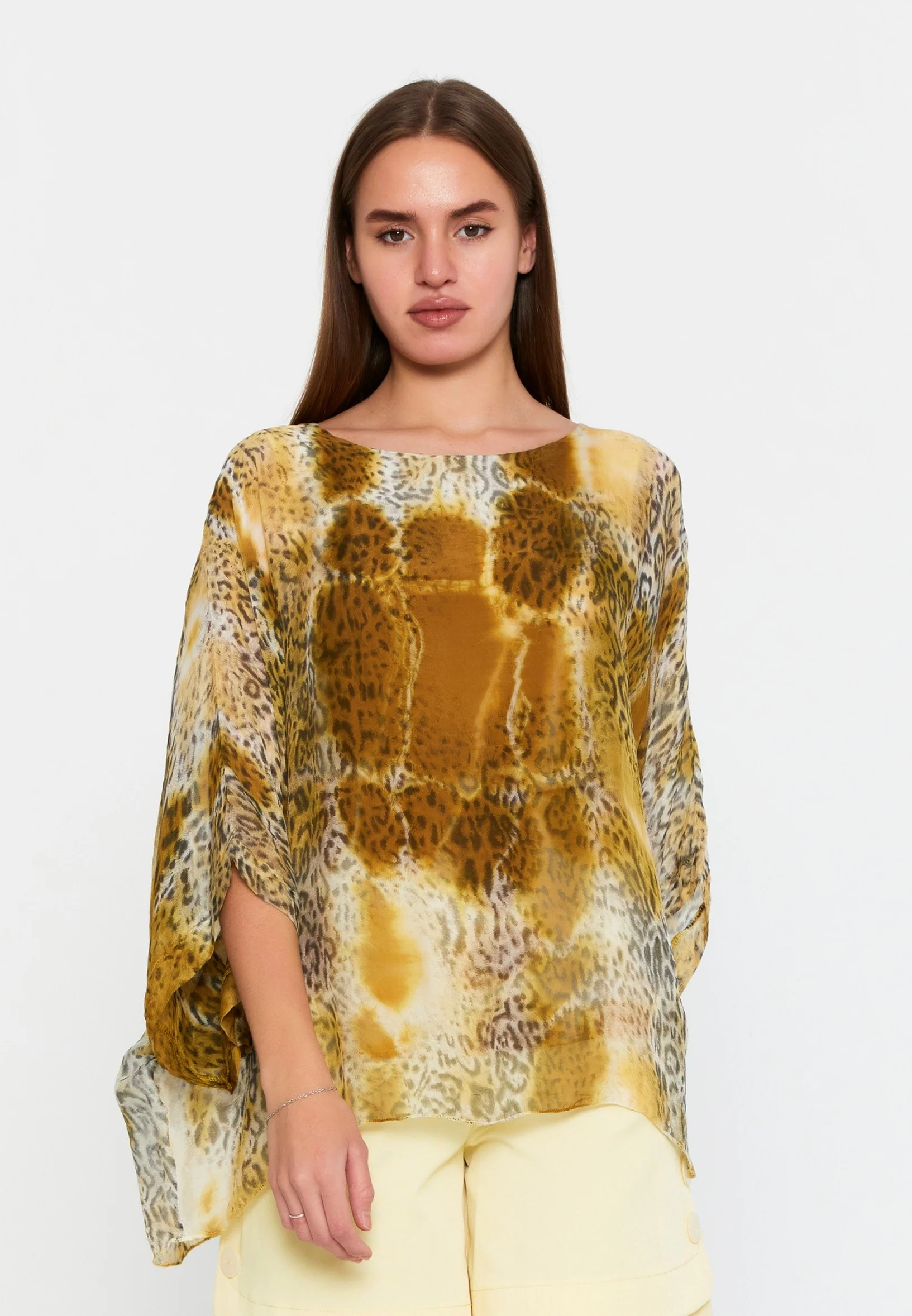 Mid-Length Printed Regular Blouse cav46929d - Image 9