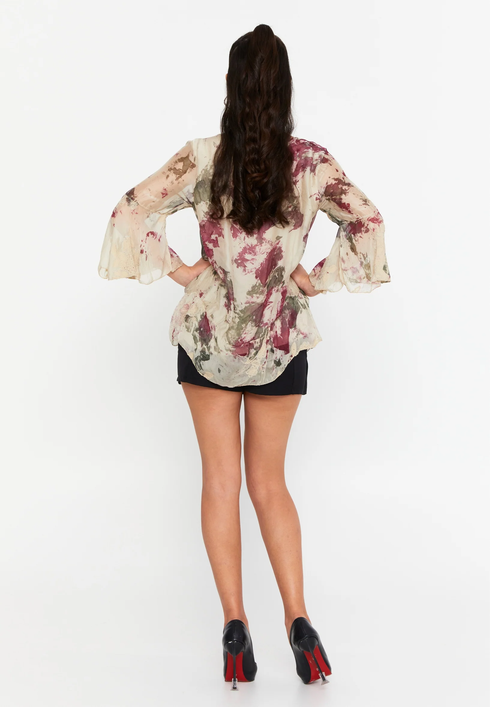 Mid-Length Printed Regular Blouse esl47347 - Image 15