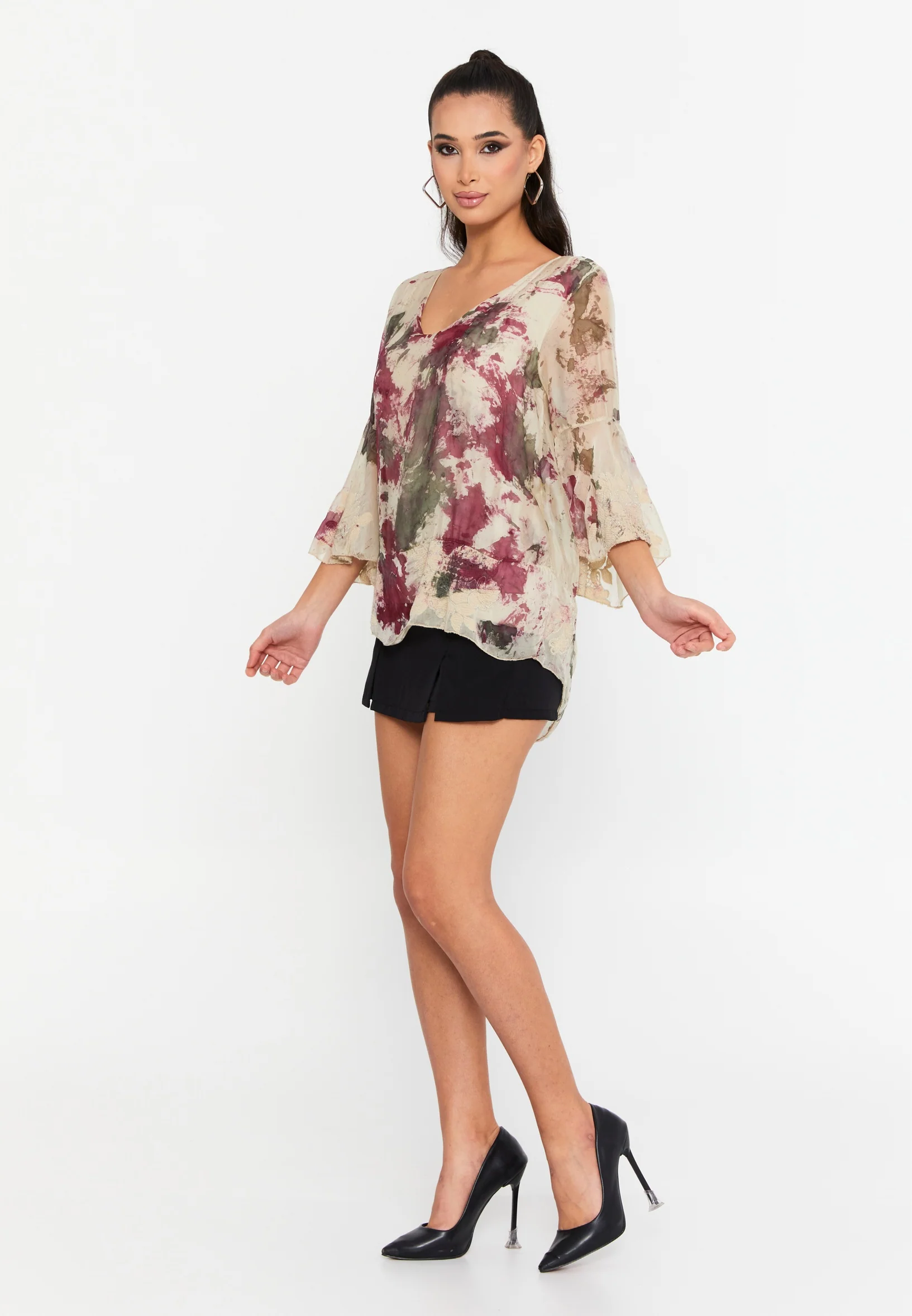 Mid-Length Printed Regular Blouse esl47347 - Image 16