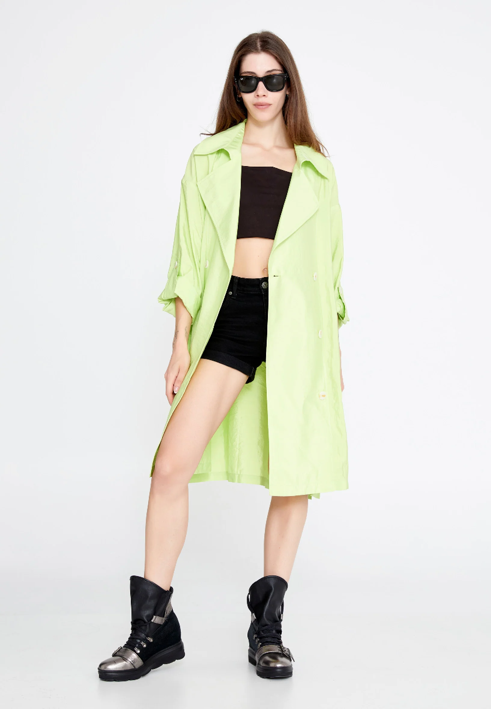 Mid-Length Regular Trenchcoat ber23y8117