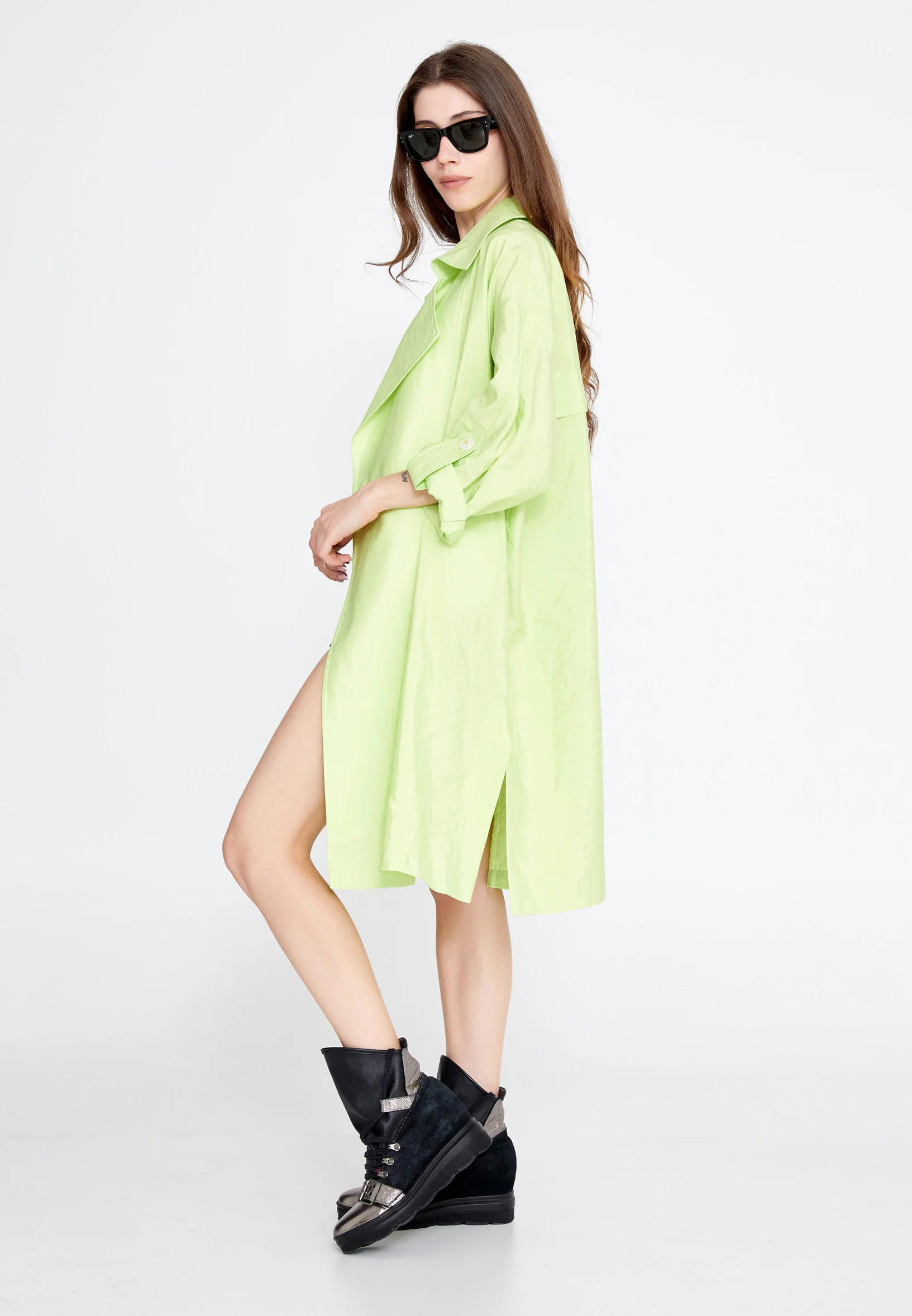 Mid-Length Regular Trenchcoat ber23y8117 - Image 3
