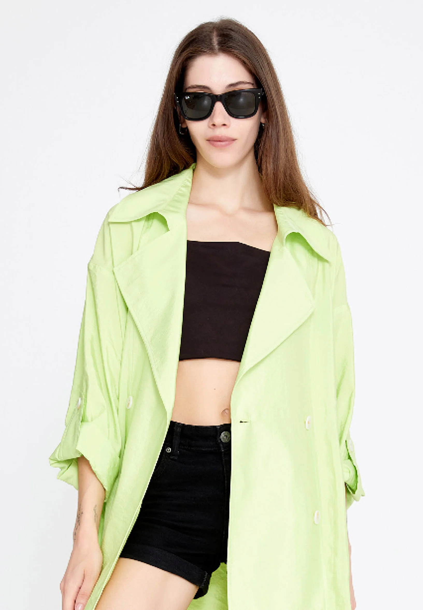 Mid-Length Regular Trenchcoat ber23y8117 - Image 4