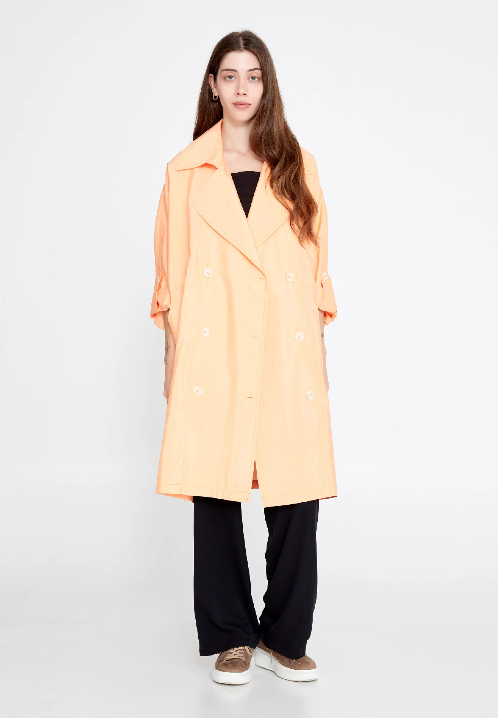 Mid-Length Regular Trenchcoat ber23y8117 - Image 5