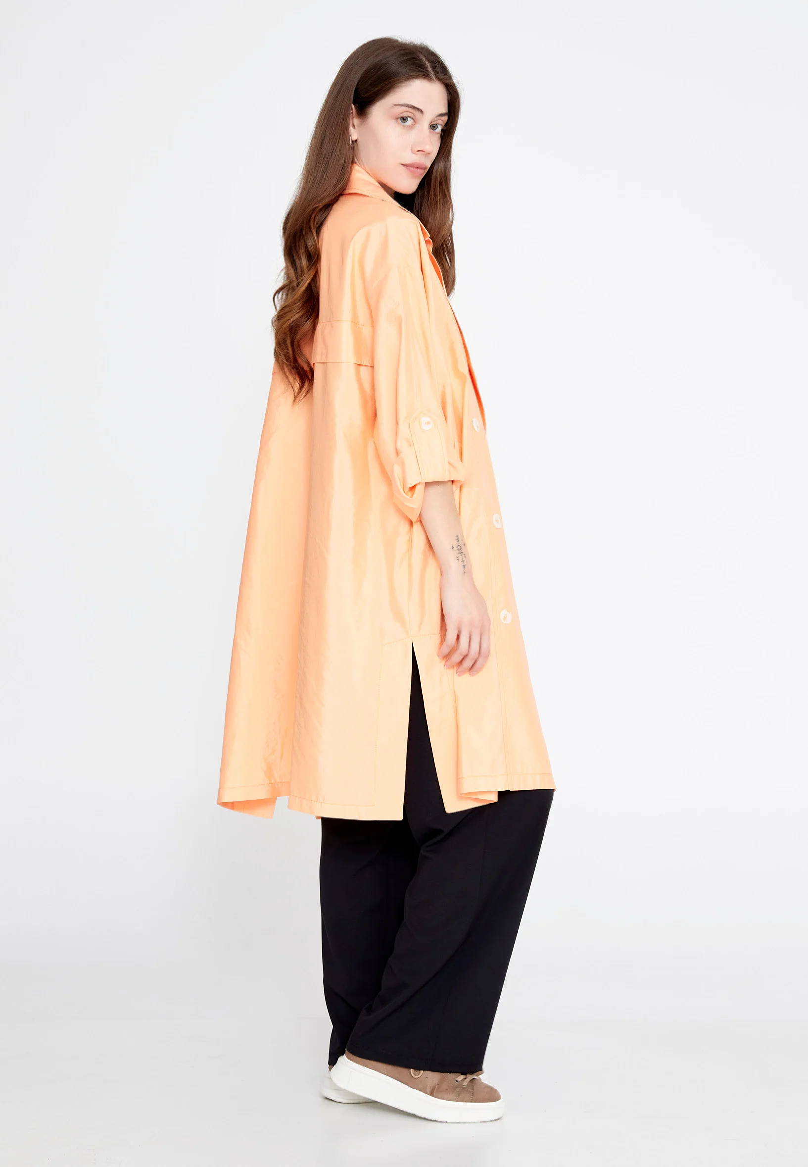 Mid-Length Regular Trenchcoat ber23y8117 - Image 7