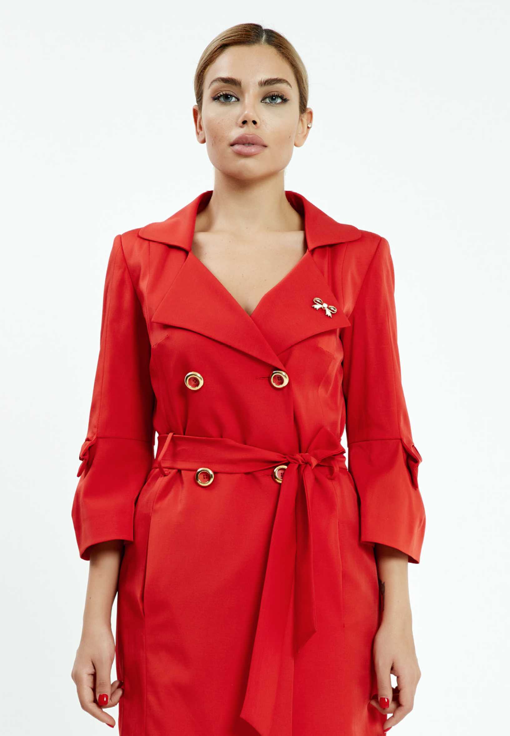 Mid-Length Regular Trenchcoat mis78410