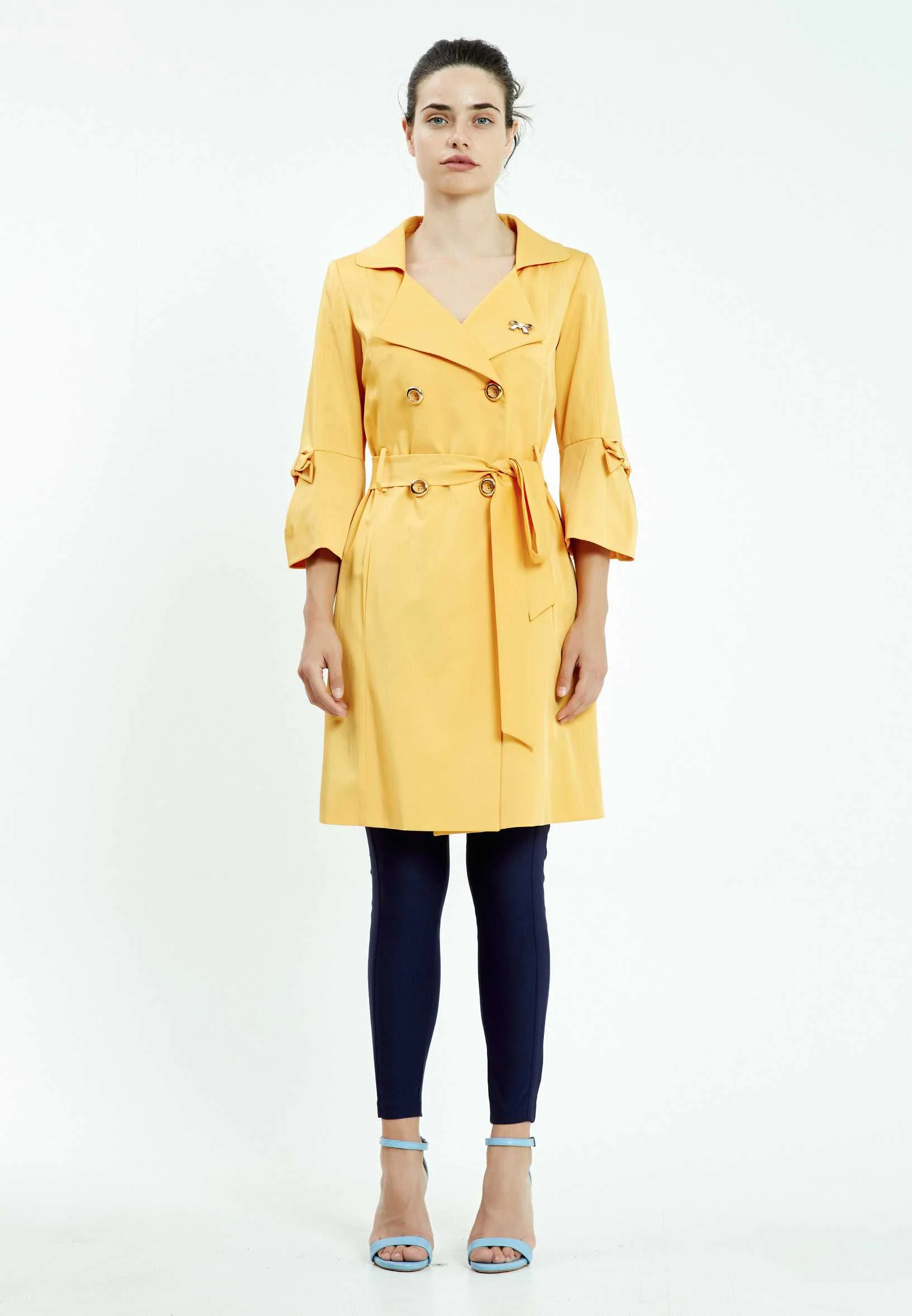 Mid-Length Regular Trenchcoat mis78410 - Image 6