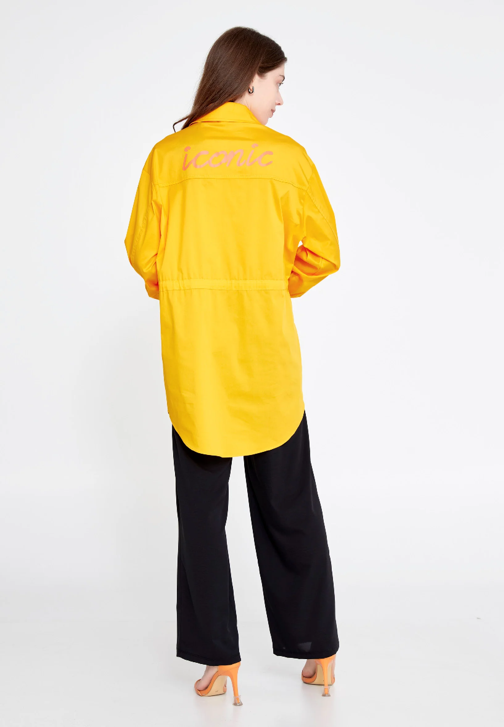 Mid-Length Solid Color Regular Tunic ber23y6103 - Image 7