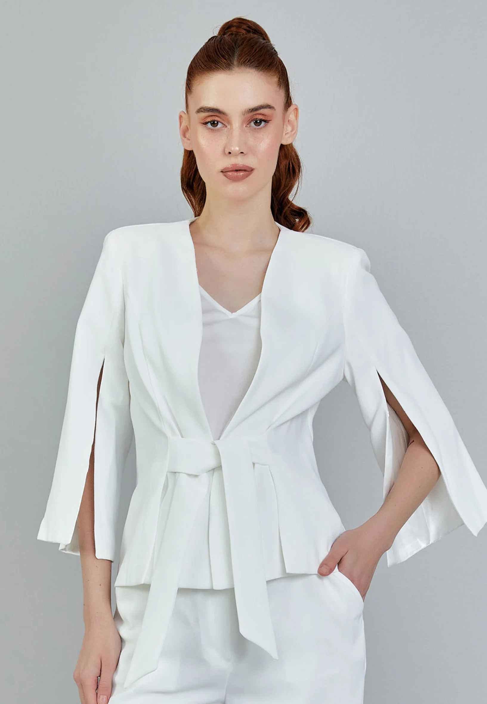Mid-Length Viscose Regular Three-Piece Outfit sac5438