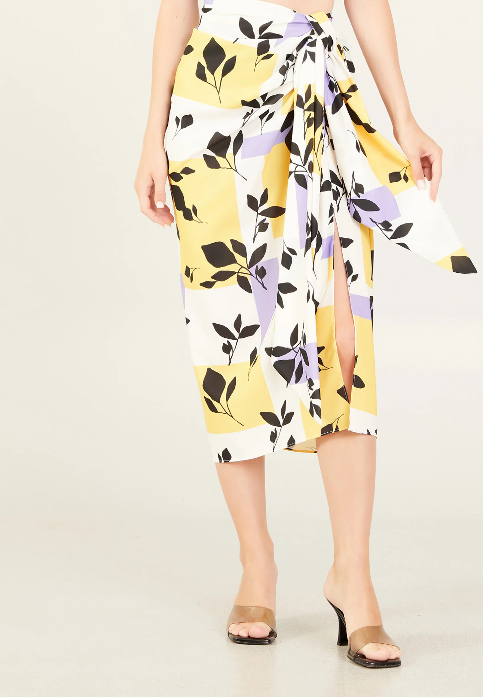 Midi Floral Regular Skirt ber23y3122 - Image 5